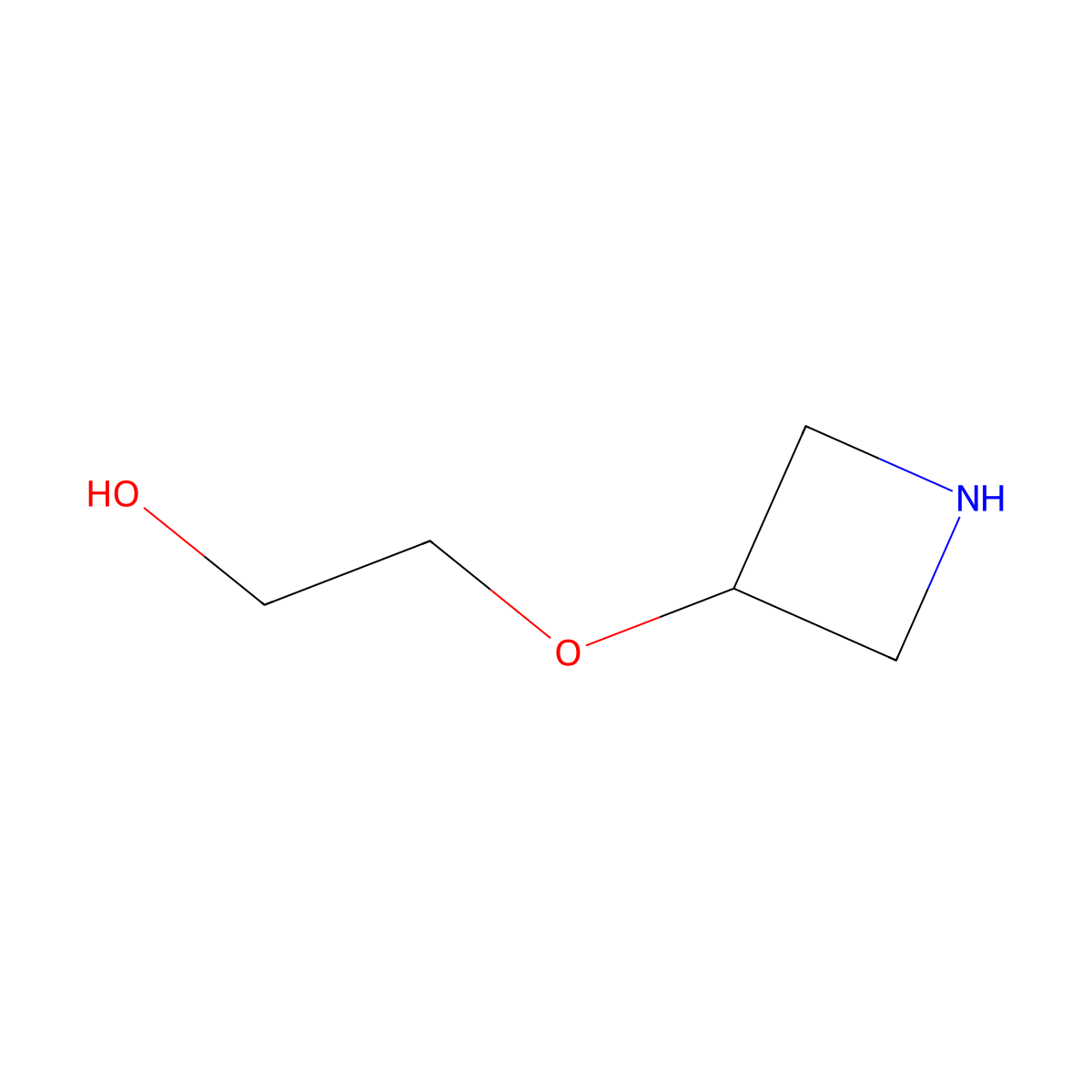 2-(Azetidin-3-yloxy)ethan-1-ol molecular structure, CAS 1428757-87-2