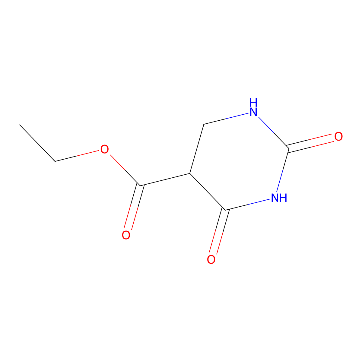 Ethyl 2,4-dioxohexahydropyrimidine-5-carboxylate molecular structure, CAS 1428760-91-1