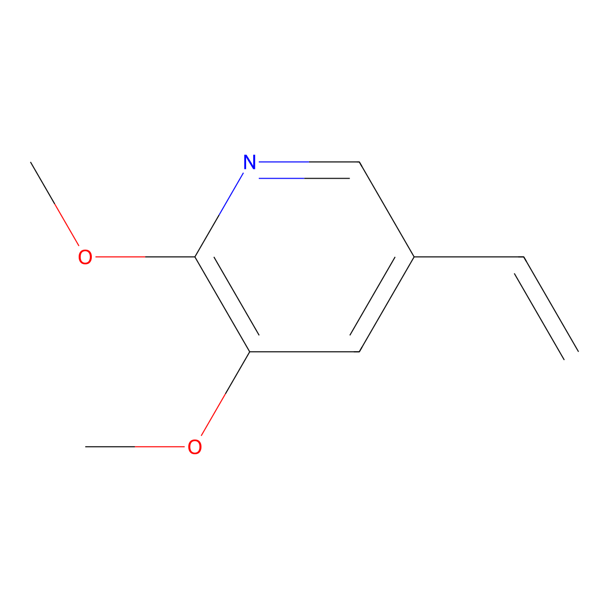 2,3-Dimethoxy-5-vinylpyridine molecular structure, CAS 1428797-03-8
