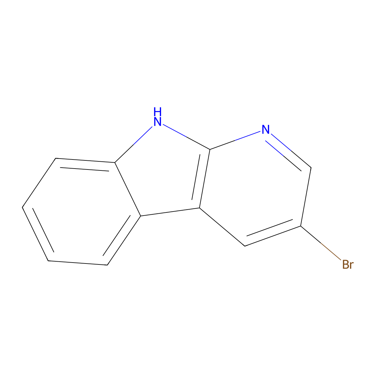 3-bromo-9H-pyrido[2,3-b]indole molecular structure, CAS 1428799-40-9