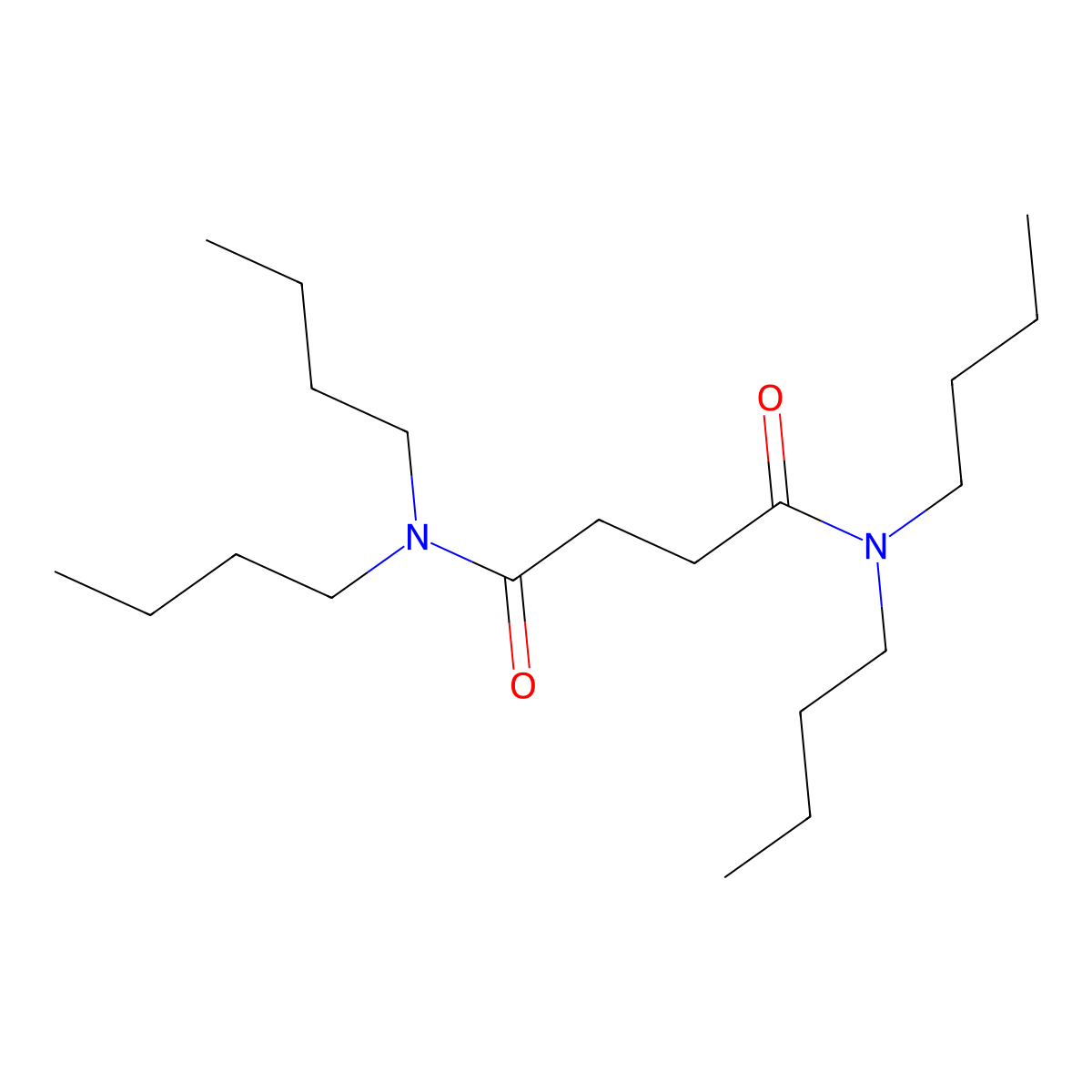 N,N,N',N'-tetrabutylbutanediamide molecular structure, CAS 14288-17-6