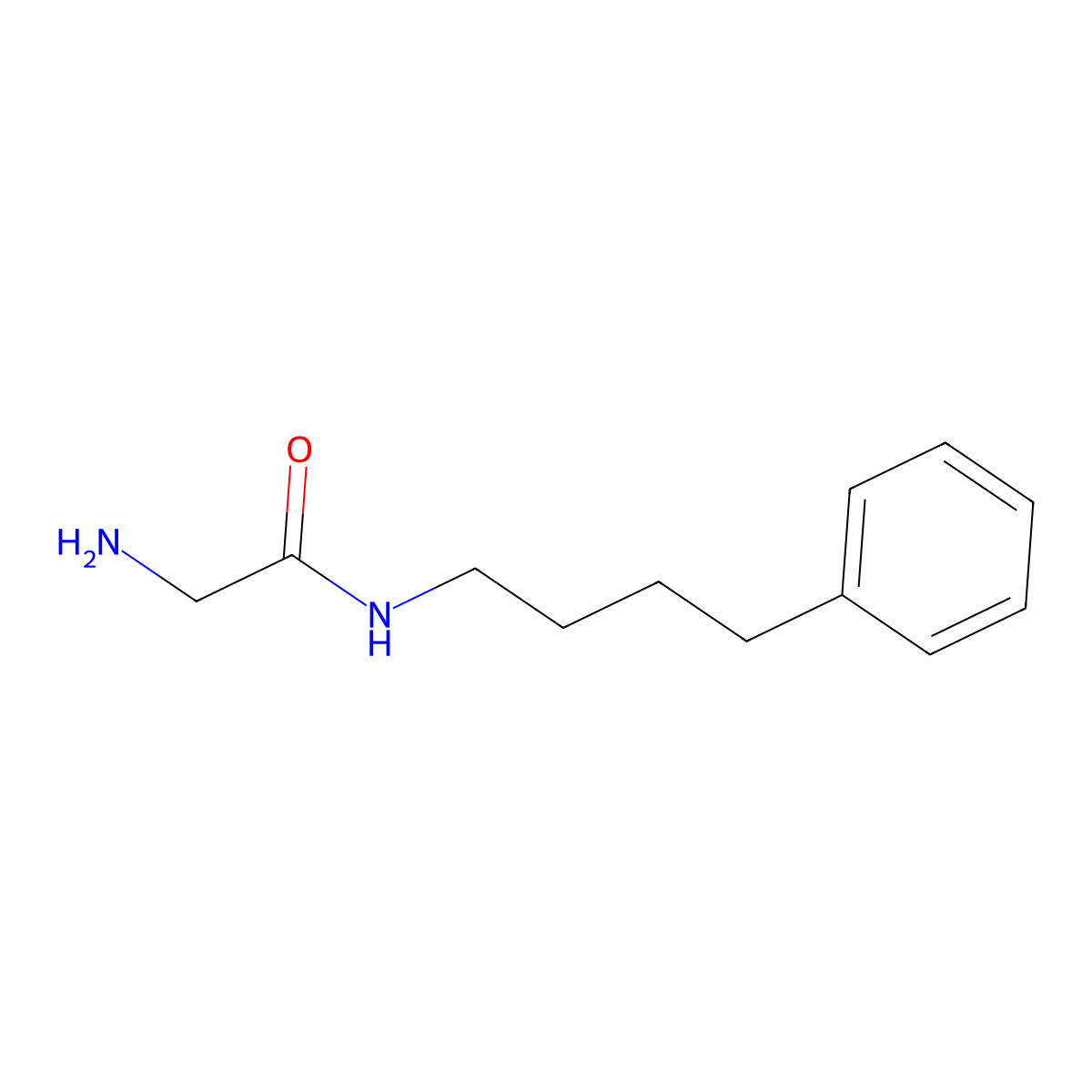 2-amino-N-(4-phenylbutyl)acetamide molecular structure, CAS 1428846-63-2