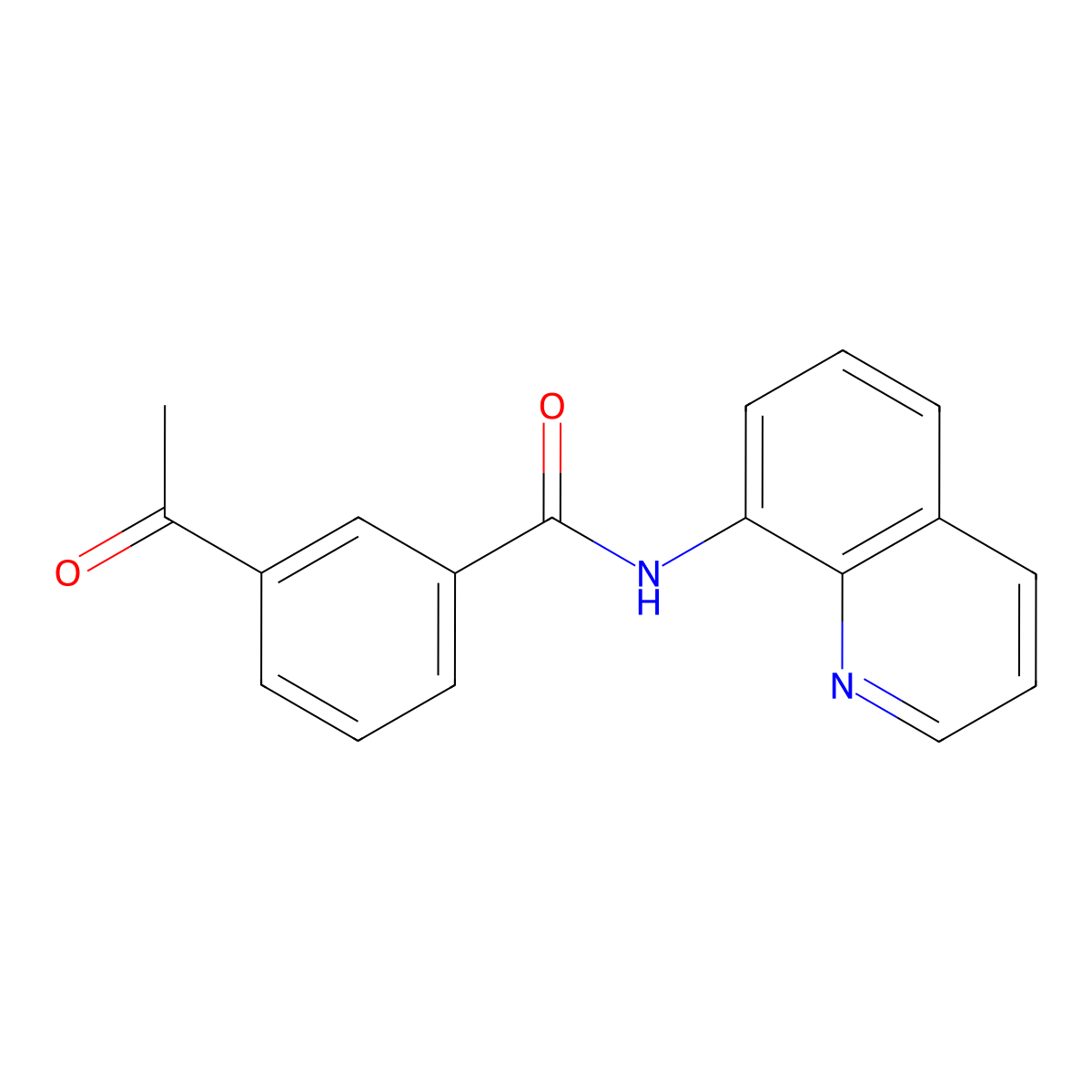 3-Acetyl-N-(quinolin-8-yl)benzamide molecular structure, CAS 1428858-66-5