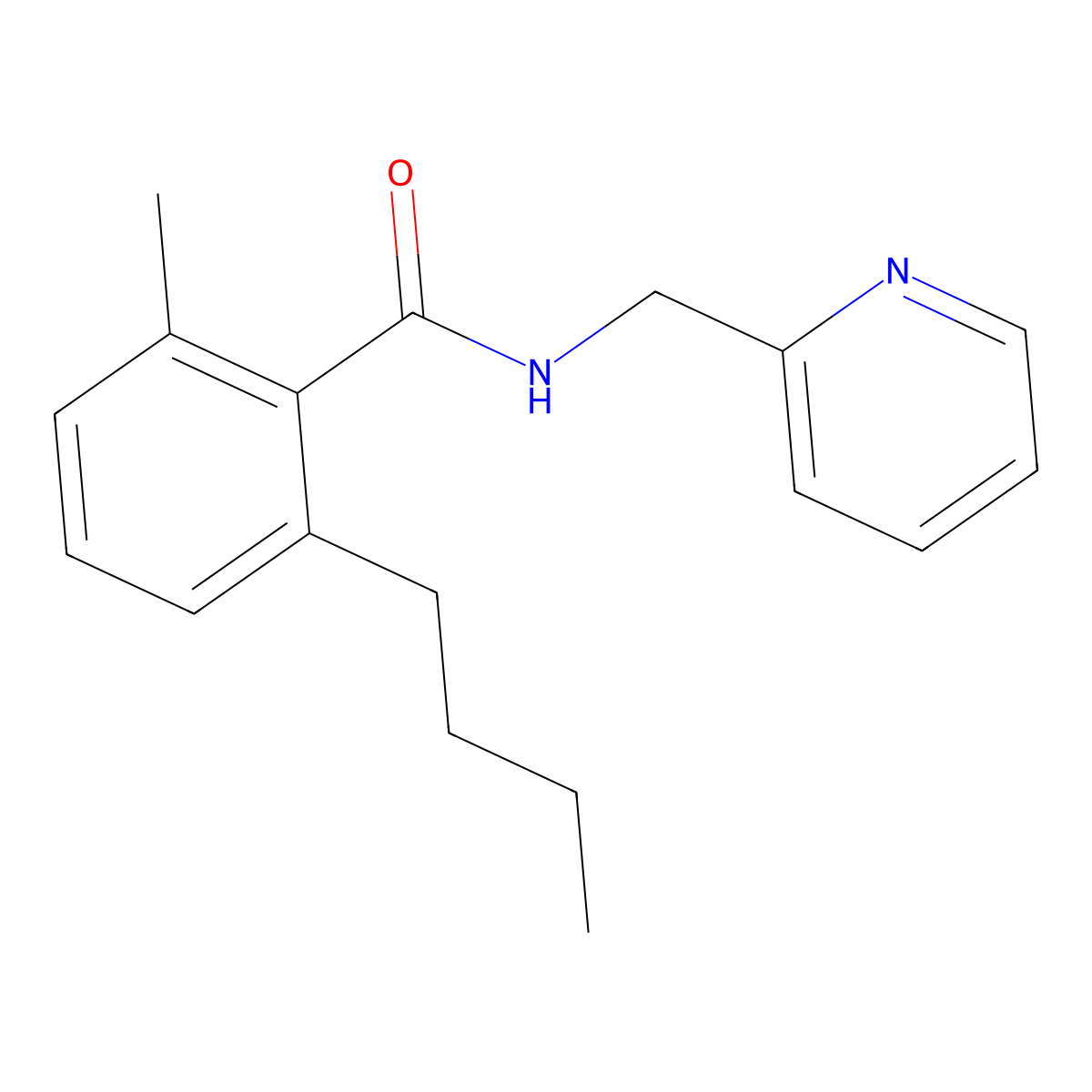 2-Butyl-6-methyl-N-(pyridin-2-ylmethyl)benzamide molecular structure, CAS 1428858-75-6