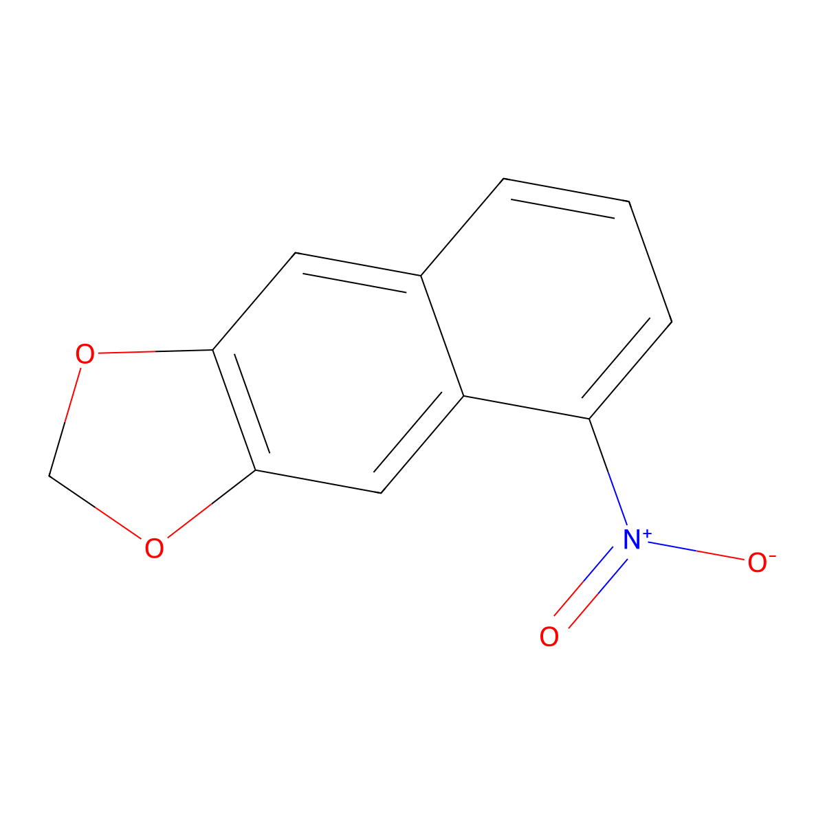 2,3-Methylenedioxy-5-nitronaphthalene molecular structure, CAS 142886-75-7