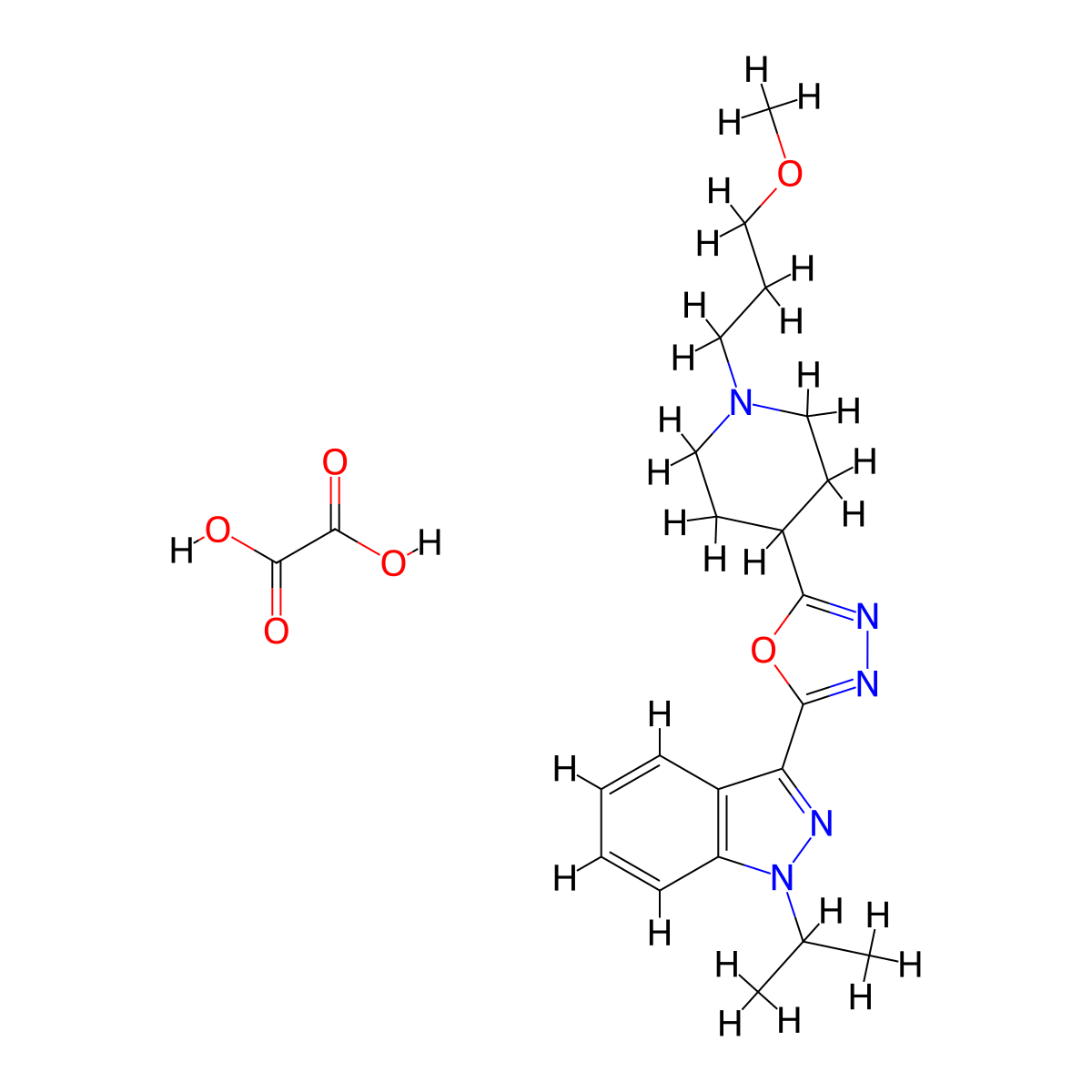 SUVN-D4010 oxalate molecular structure, CAS 1428862-33-2