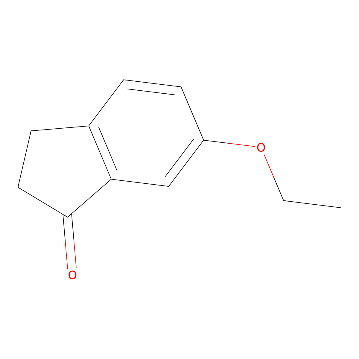 6-Ethoxy-2,3-dihydro-1H-inden-1-one molecular structure, CAS 142888-69-5