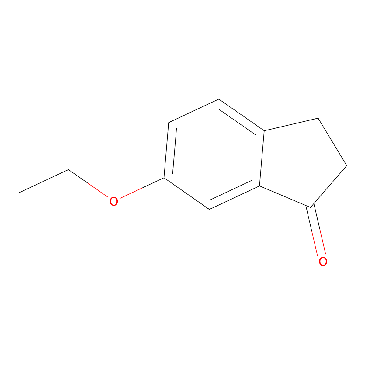 6-Ethoxy-2,3-dihydro-1H-inden-1-one molecular structure, CAS 142888-69-5