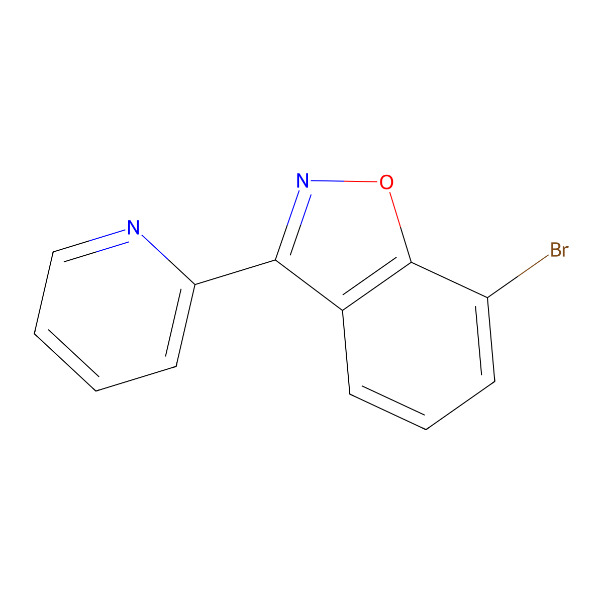 7-Bromo-3-(pyridin-2-YL)benzo[D]isoxazole molecular structure, CAS 1428881-32-6