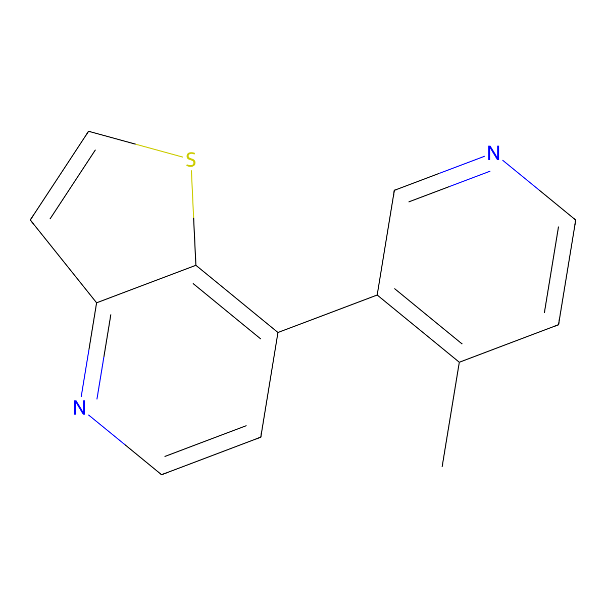 7-(4-Methyl-3-pyridinyl)thieno[3,2-b]pyridine molecular structure, CAS 1428882-11-4