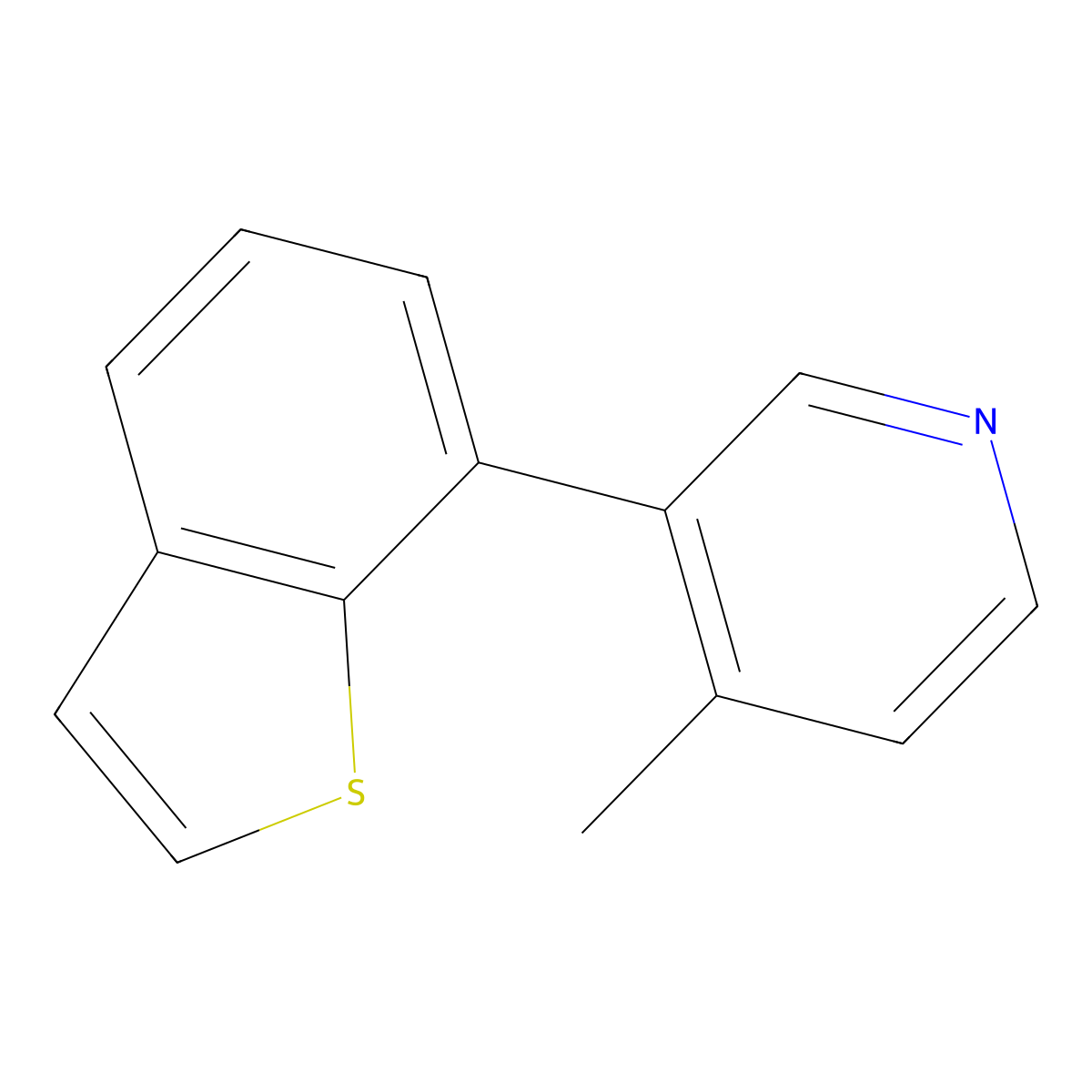 3-(Benzo[b]thiophen-7-yl)-4-methylpyridine molecular structure, CAS 1428882-28-3