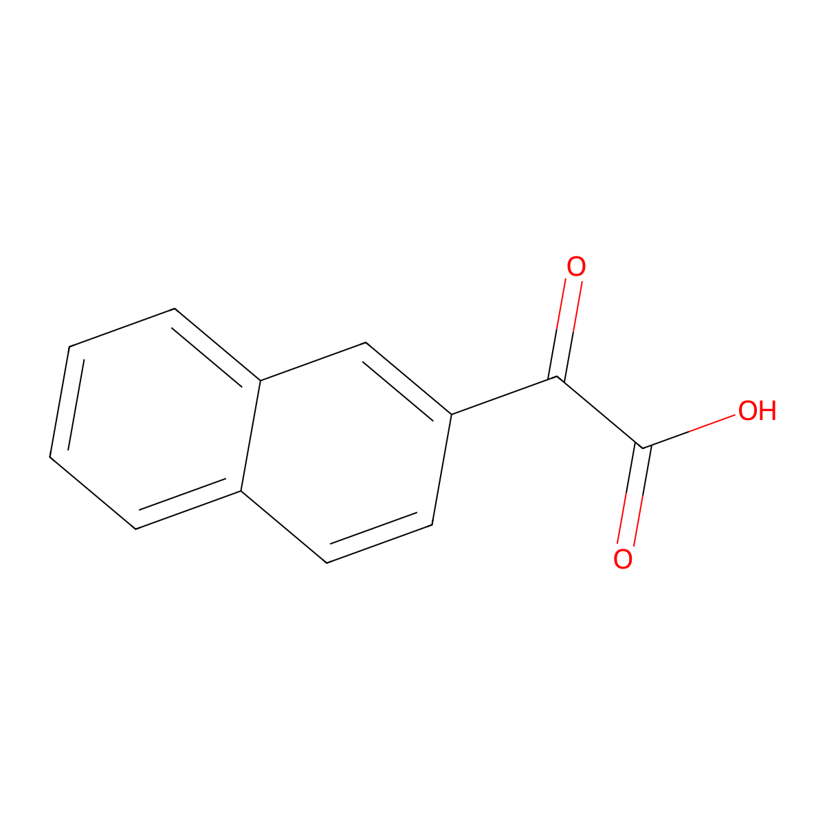 2-(Naphthalen-2-yl)-2-oxoacetic acid molecular structure, CAS 14289-45-3