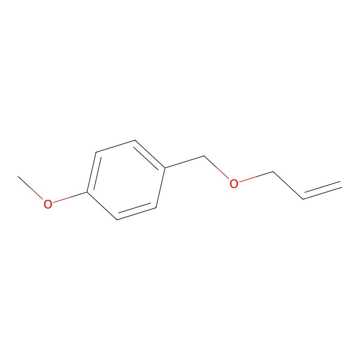 Benzene,1-methoxy-4-(2-propen-1-yloxy)- molecular structure, CAS 14289-62-4