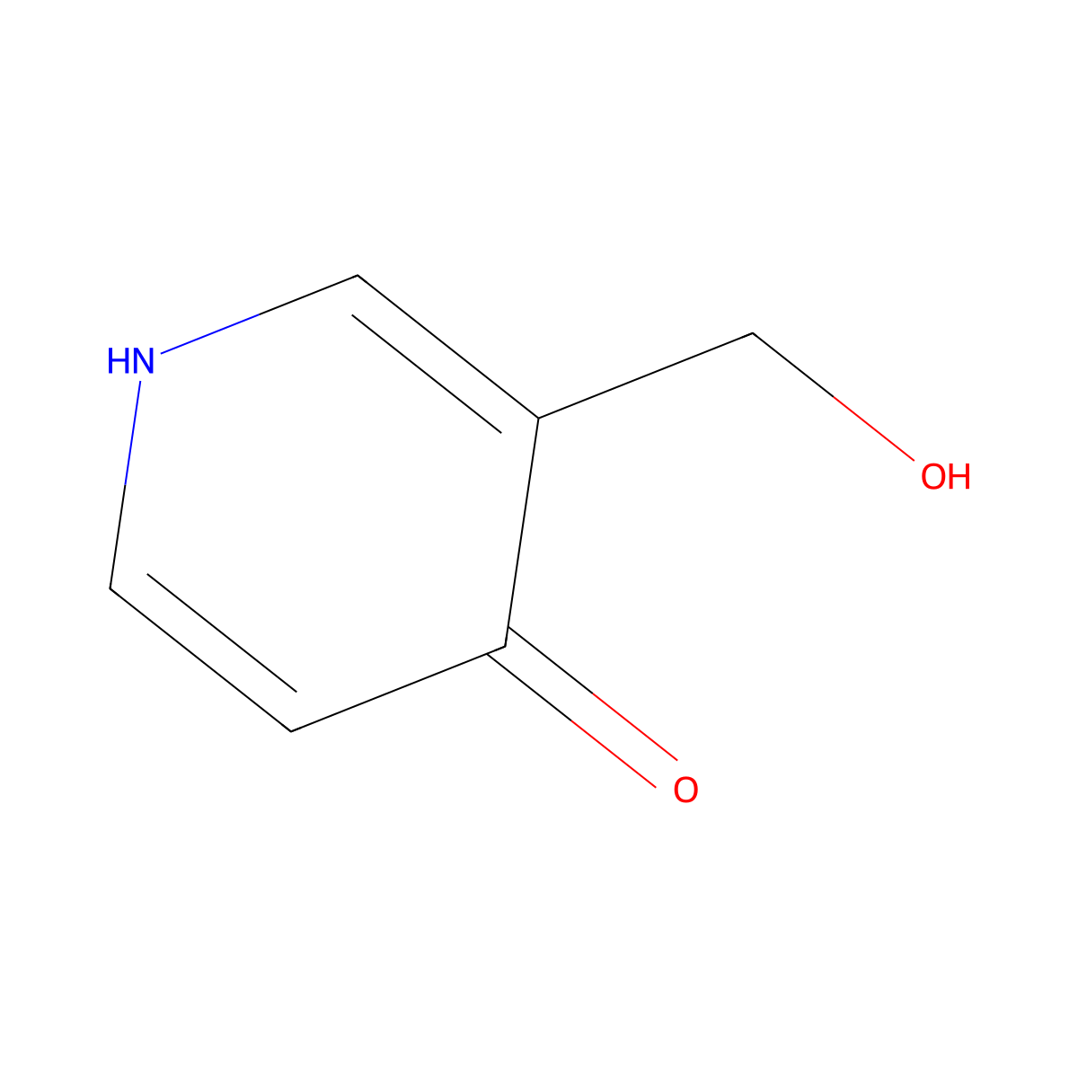 4-Hydroxy-3-pyridinemethanol molecular structure, CAS 142890-84-4