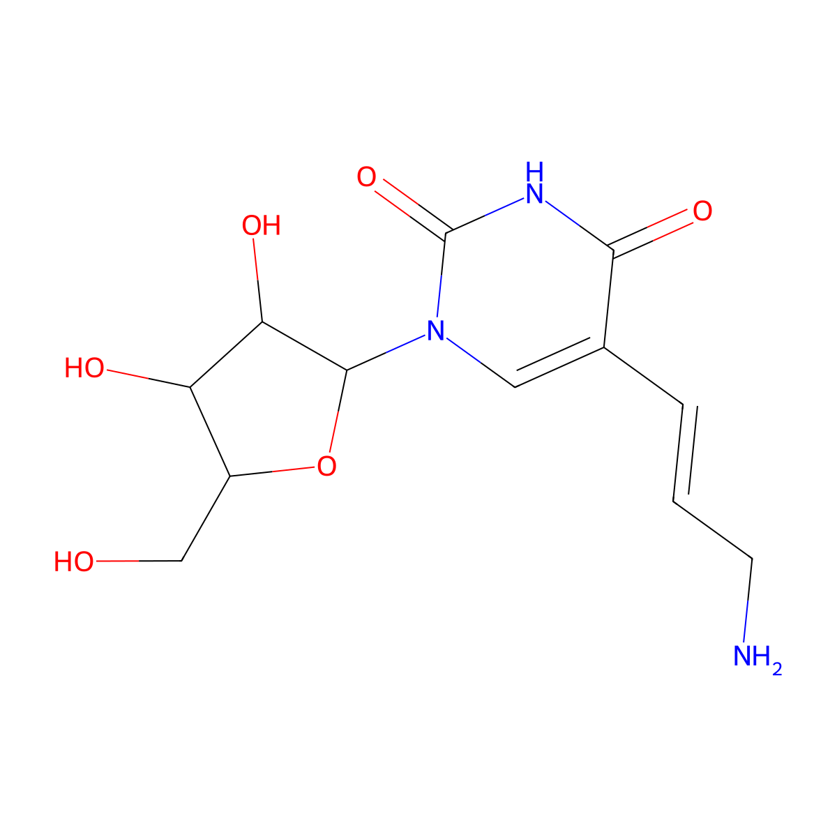5-(3-aMino-1-propen-1-yl)-Uridine molecular structure, CAS 1428903-64-3