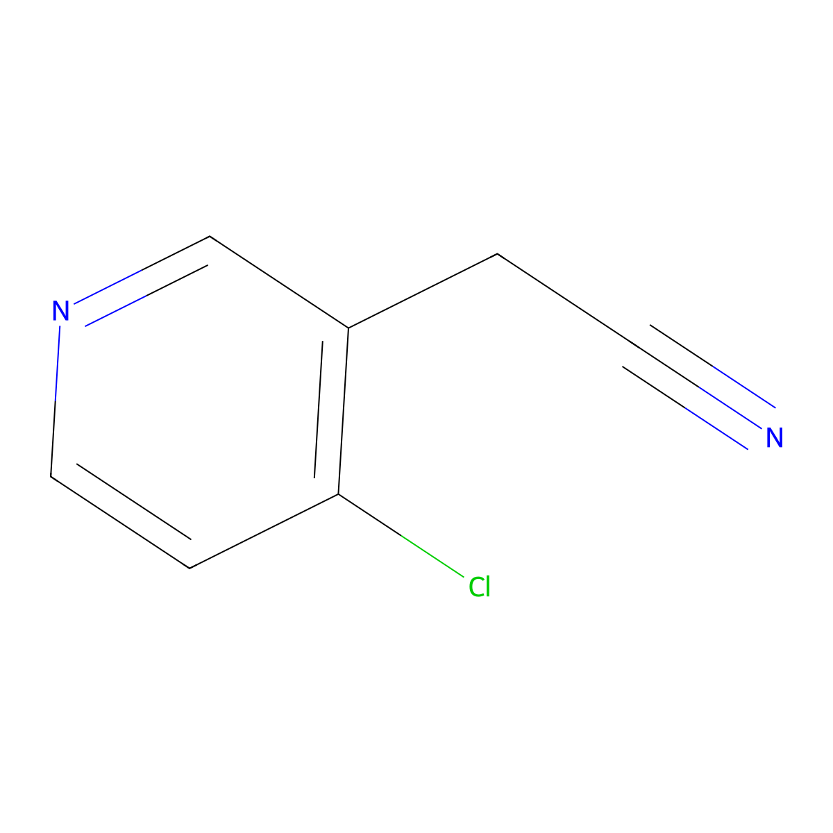 2-(4-Chloropyridin-3-yl)acetonitrile molecular structure, CAS 142892-30-6