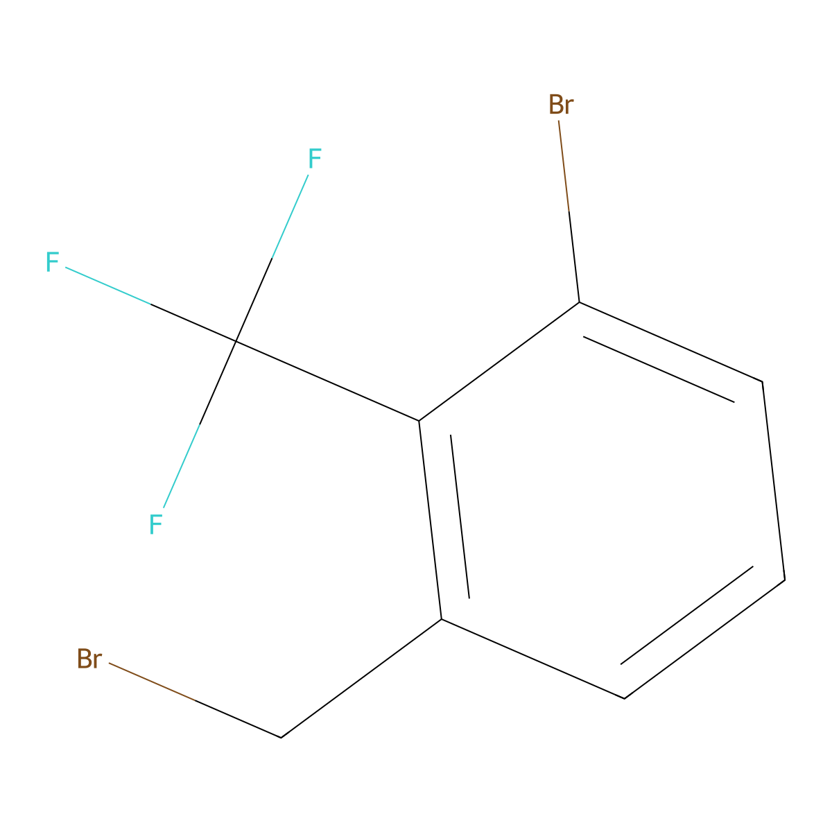 3-Bromo-2-(trifluoromethyl)benzyl bromide molecular structure, CAS 1428940-11-7