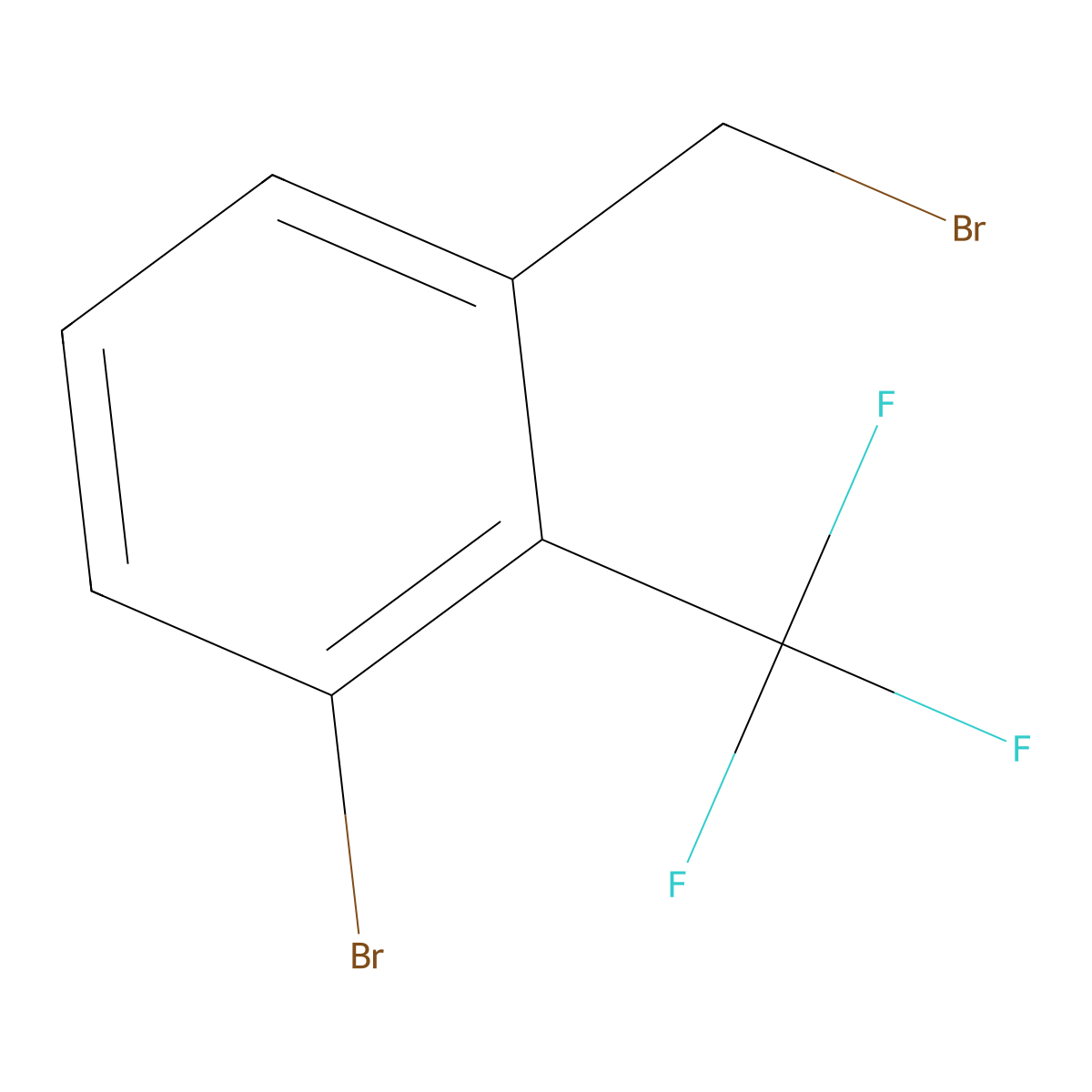 3-Bromo-2-(trifluoromethyl)benzyl bromide molecular structure, CAS 1428940-11-7