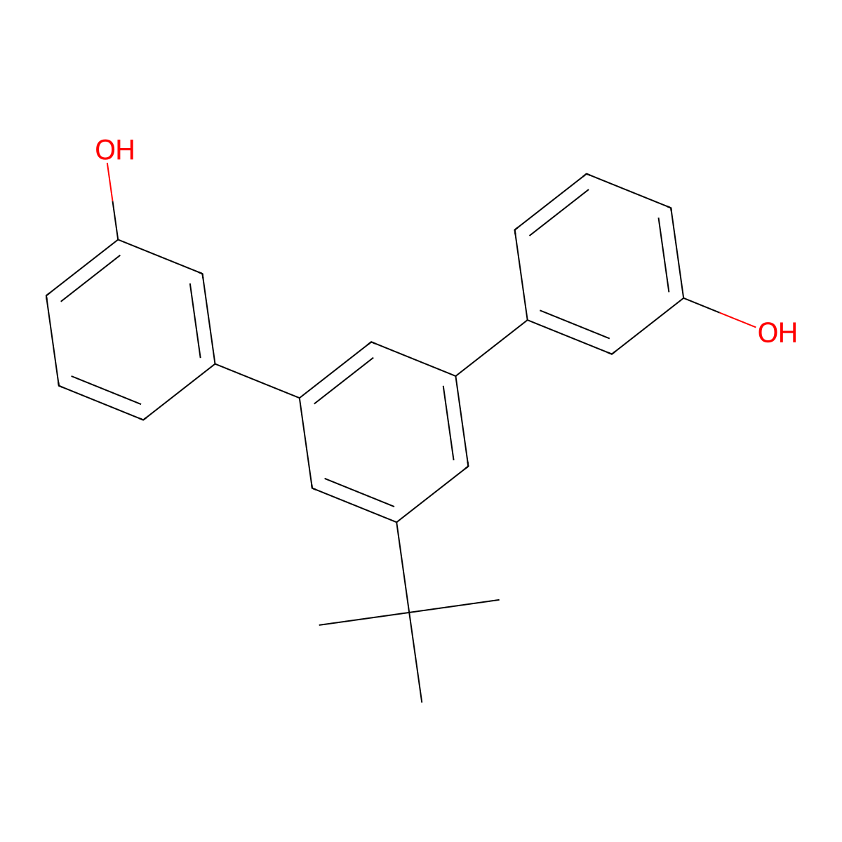 5'-(1,1-Dimethylethyl)[1,1':3',1''-terphenyl]-3,3''-diol molecular structure, CAS 1428946-28-4