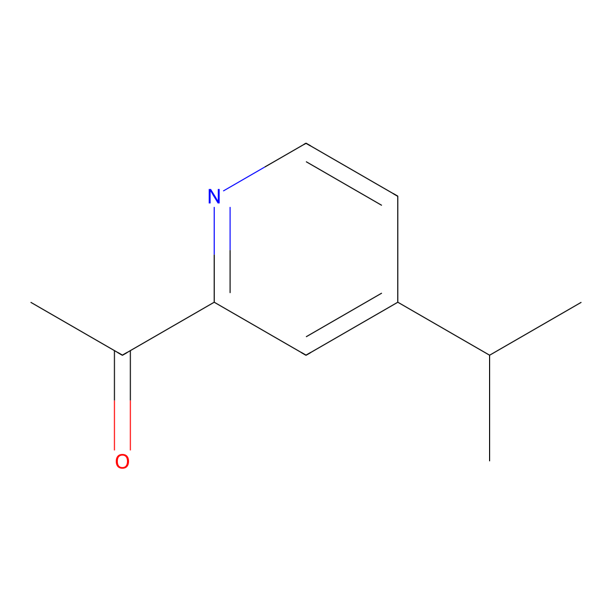 2-Acetyl-4-isopropylpyridine molecular structure, CAS 142896-09-1