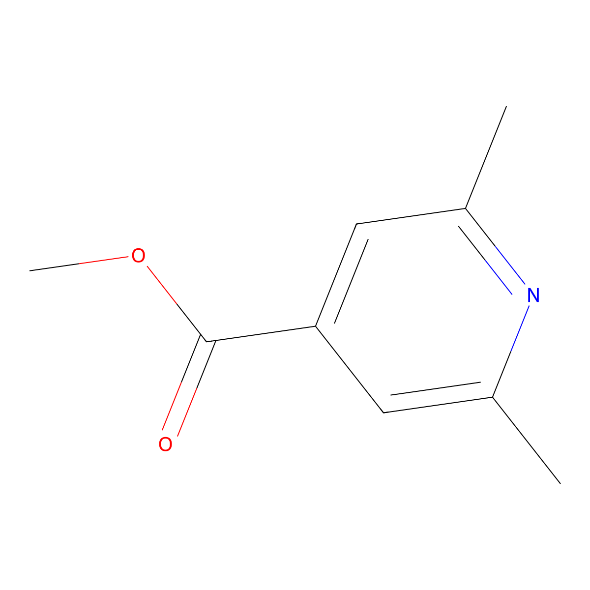 Methyl 2,6-dimethylisonicotinate molecular structure, CAS 142896-15-9
