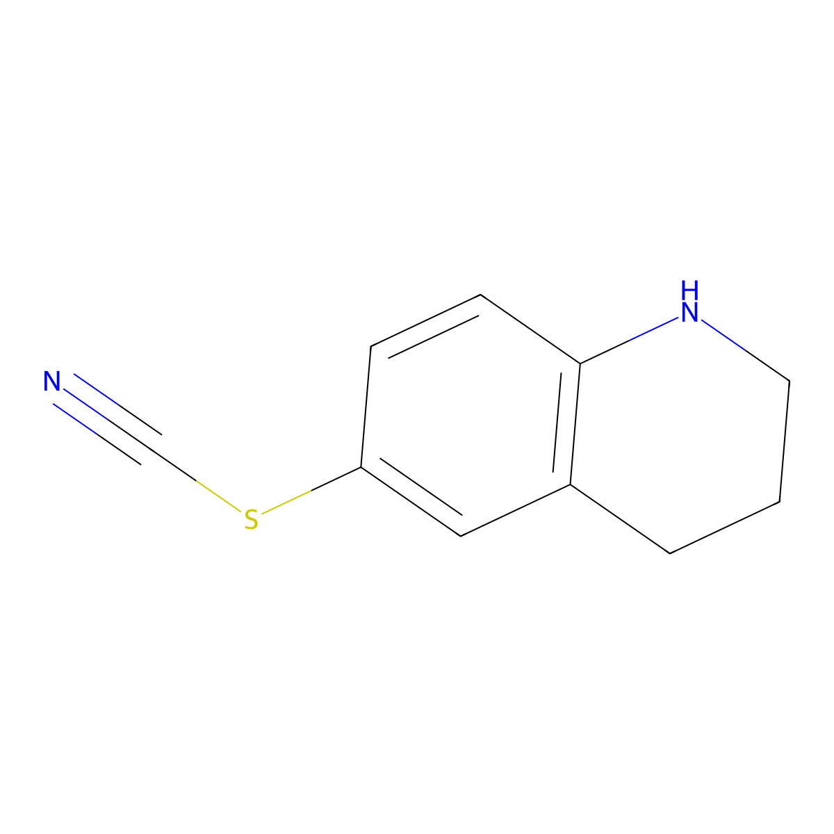 (1,2,3,4-Tetrahydroquinolin-6-ylsulfanyl)formonitrile molecular structure, CAS 1428974-63-3