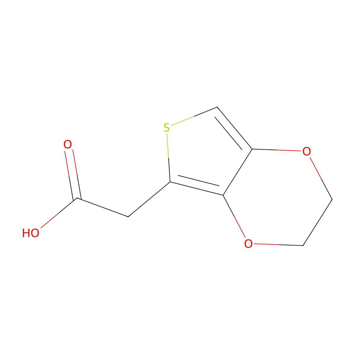 2-{2H,3H-thieno[3,4-b][1,4]dioxin-5-yl}acetic acid molecular structure, CAS 1428976-71-9