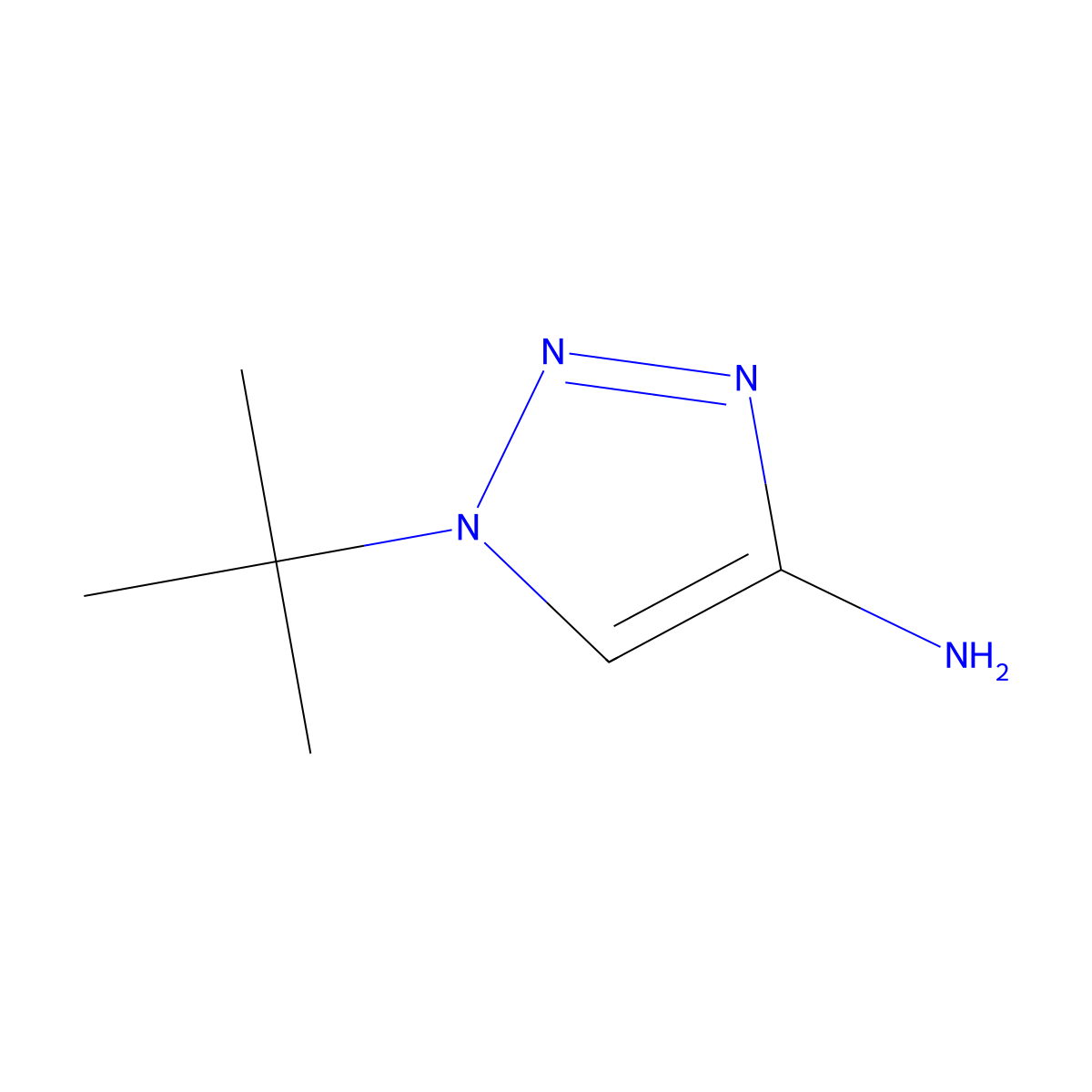 1-(tert-Butyl)-1H-1,2,3-triazol-4-amine molecular structure, CAS 1428987-38-5