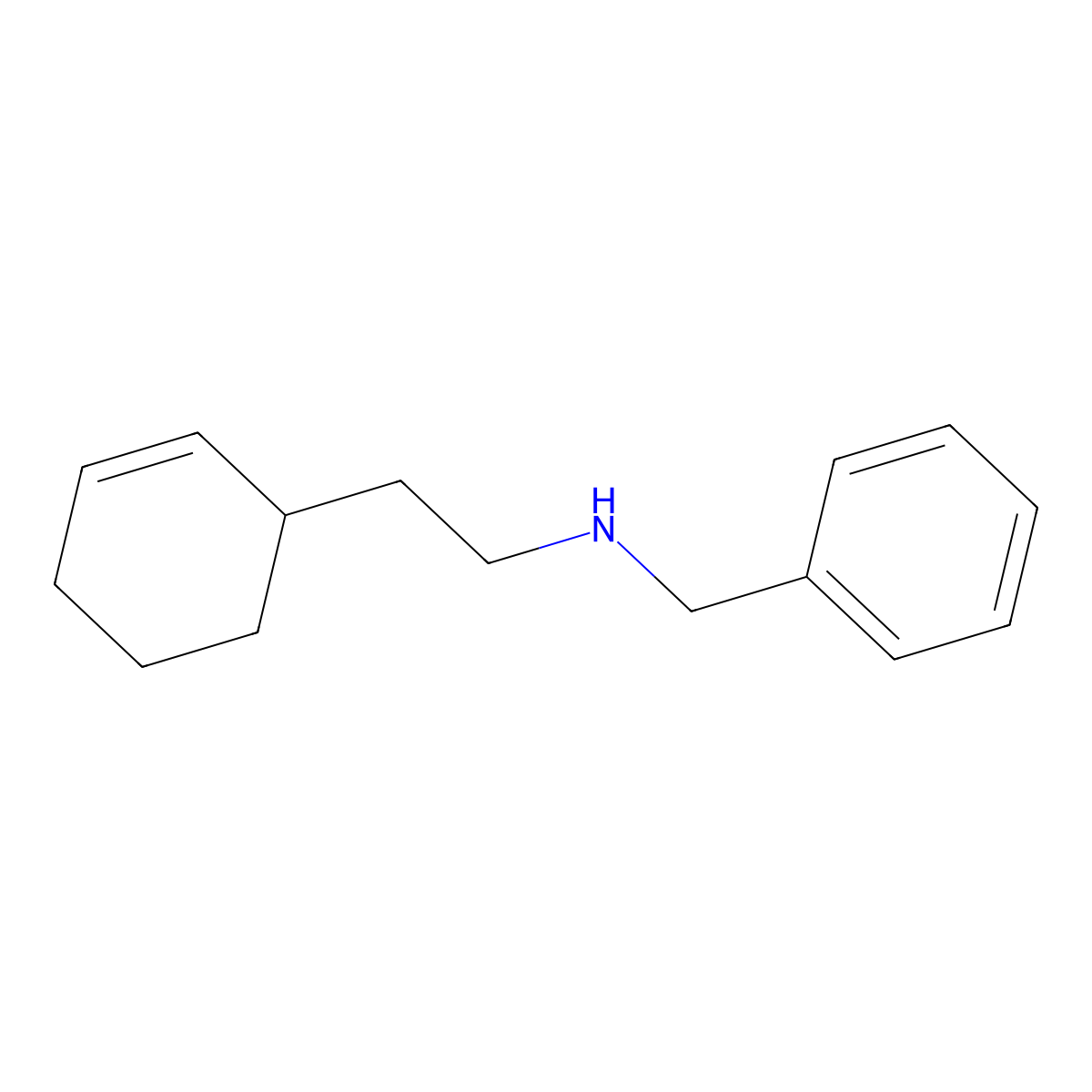 Benzyl[2-(cyclohex-2-en-1-yl)ethyl]amine molecular structure, CAS 1428989-09-6