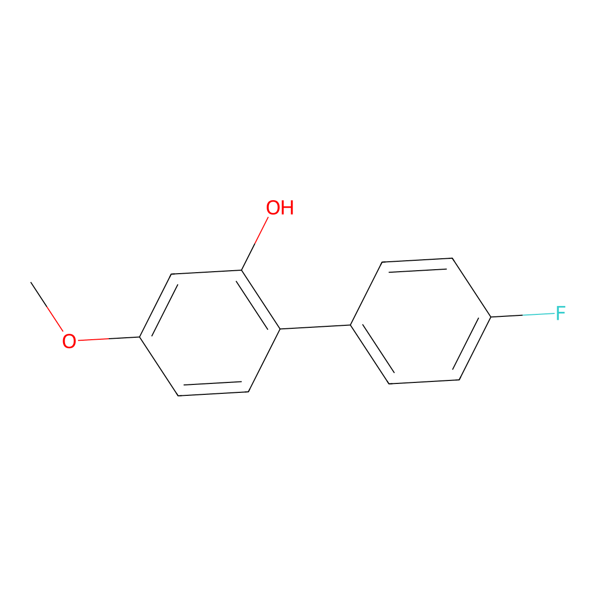 4'-Fluoro-4-methoxy-[1,1'-biphenyl]-2-ol molecular structure, CAS 1429027-69-9