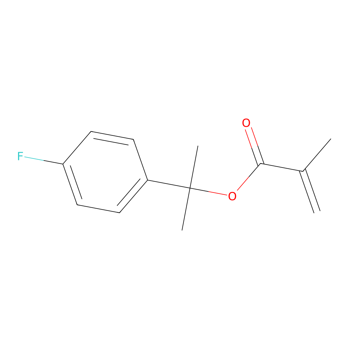 2-(4-Fluorophenyl)-2-propyl Methacrylate molecular structure, CAS 1429050-20-3