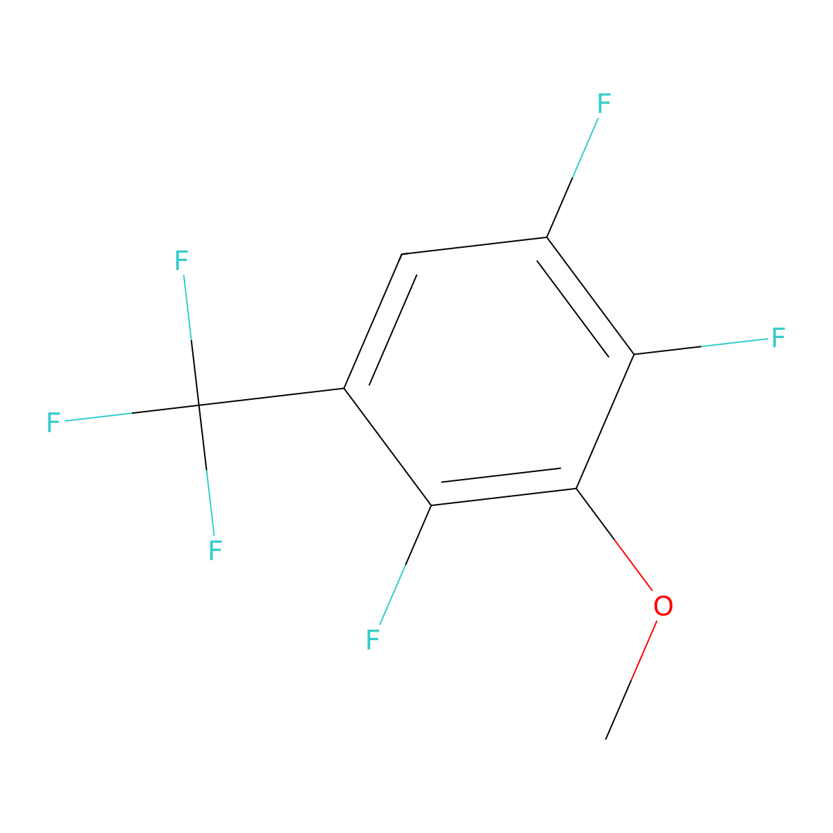 3-Methoxy-2,4,5-trifluorobenzotrifluoride molecular structure, CAS 1429056-27-8
