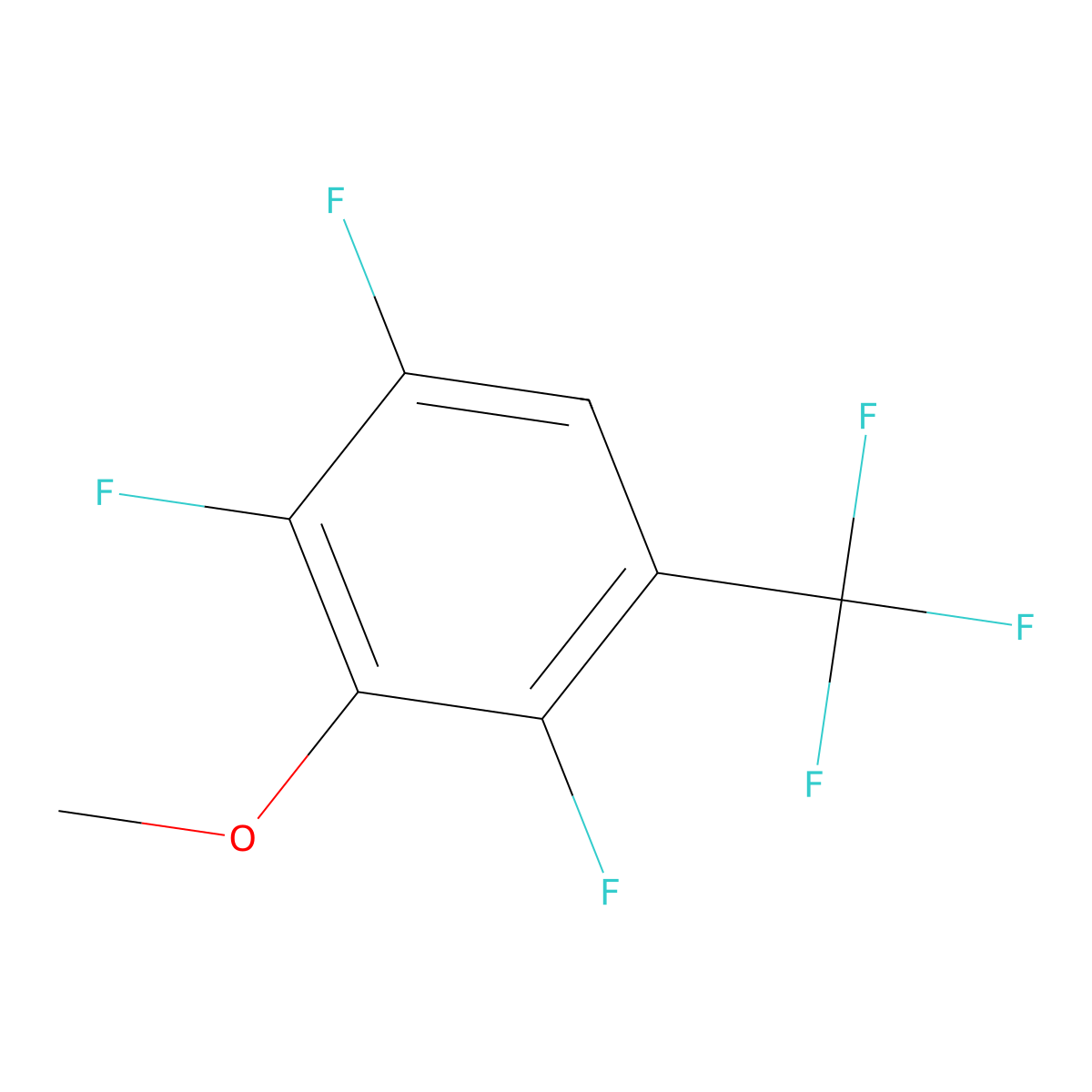 3-Methoxy-2,4,5-trifluorobenzotrifluoride molecular structure, CAS 1429056-27-8