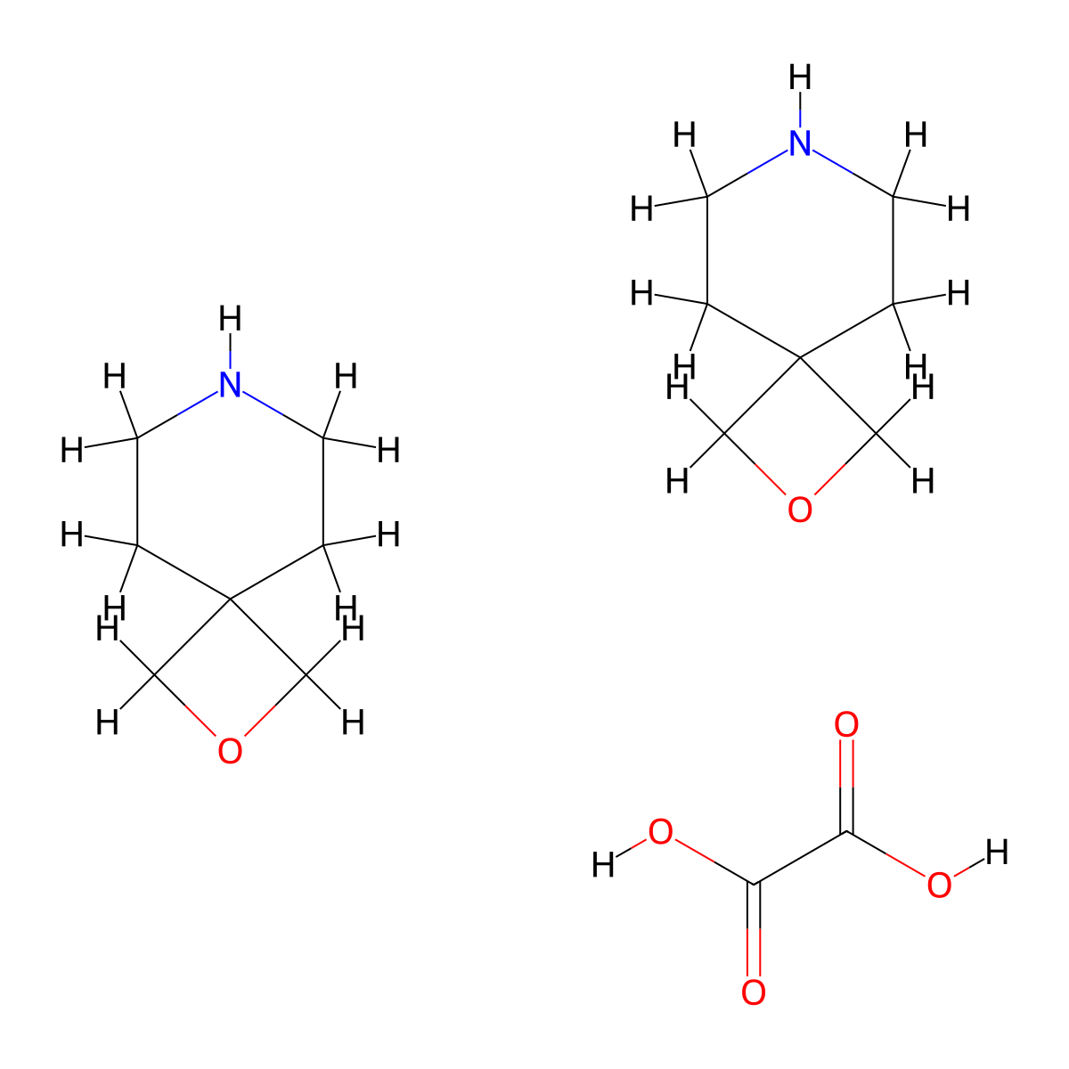 2-Oxa-7-azaspiro[3.5]nonane hemioxalate molecular structure, CAS 1429056-28-9