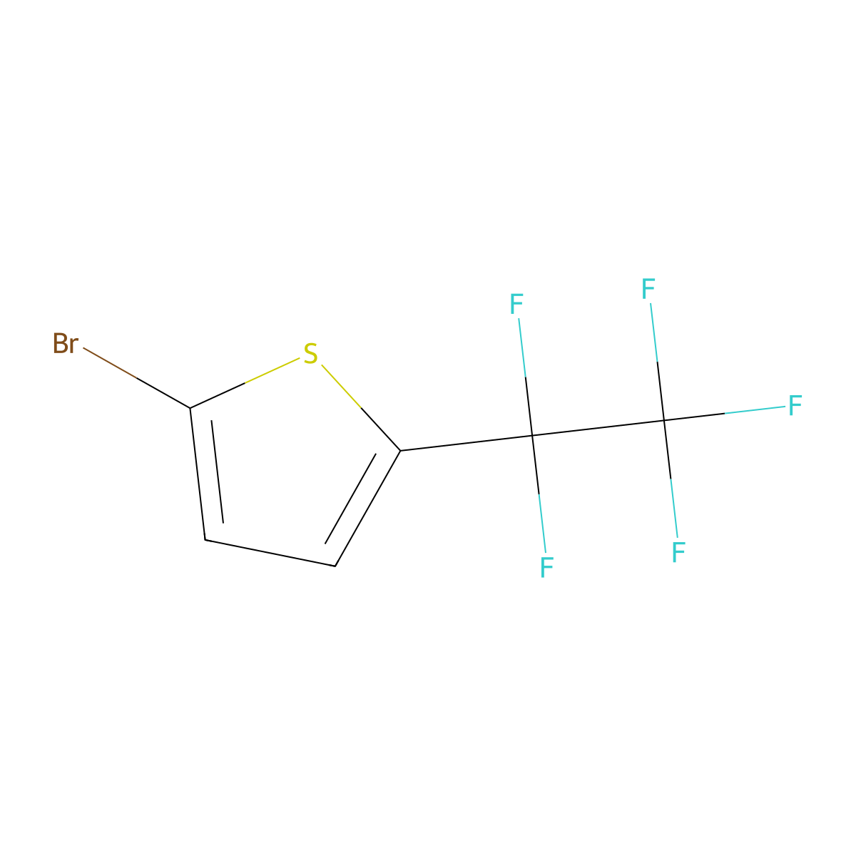 2-Bromo-5-pentafluoroethyl-thiophene molecular structure, CAS 1429056-32-5