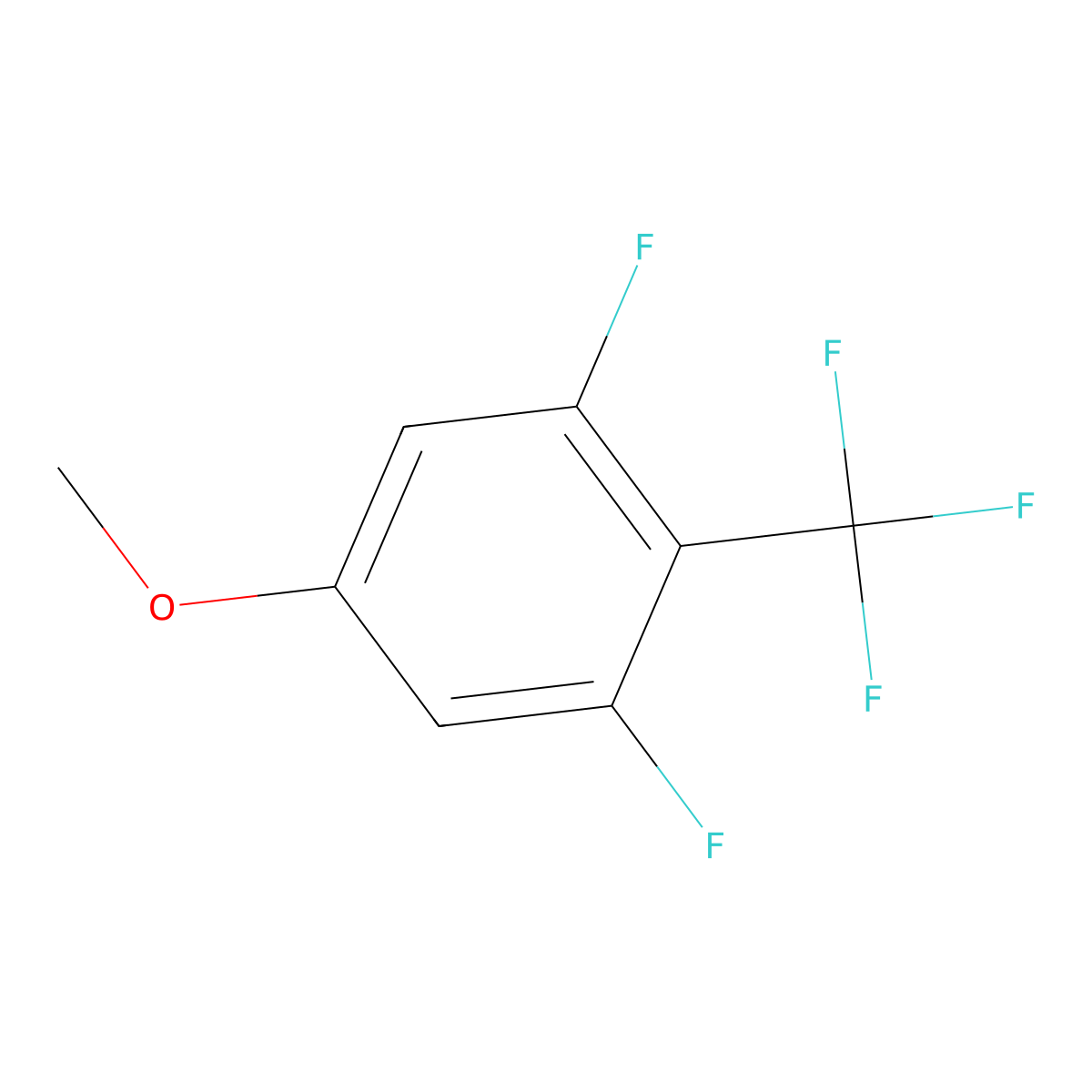3,5-Difluoro-4-trifluoromethylanisole molecular structure, CAS 1429056-37-0