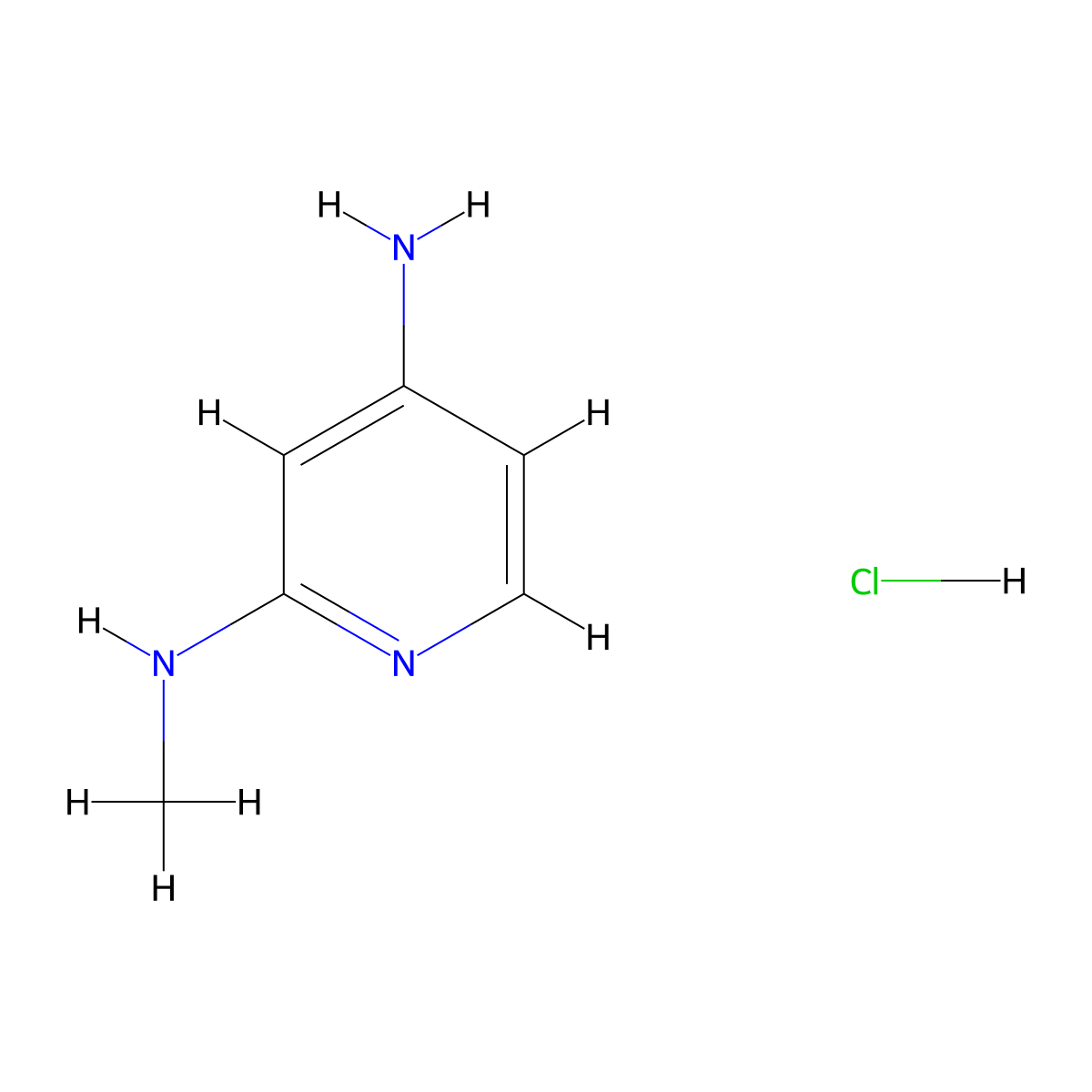 N2-Methylpyridine-2,4-diamine hydrochloride molecular structure, CAS 1429056-38-1