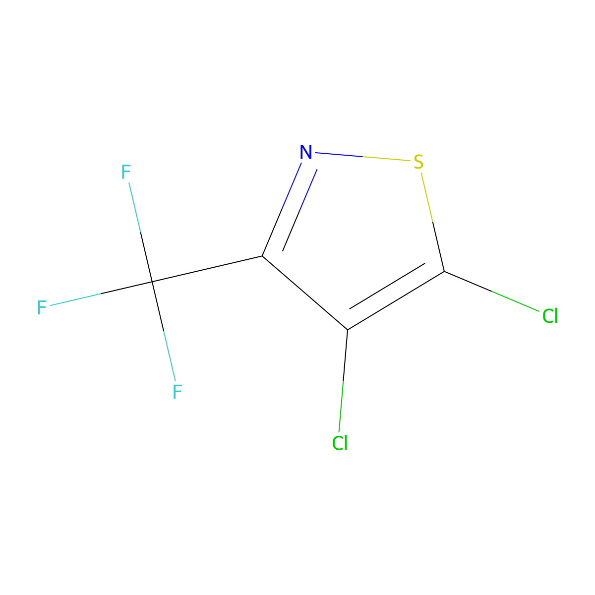 4,5-Dichloro-3-(trifluoromethyl)-1,2-thiazole molecular structure, CAS 1429056-43-8