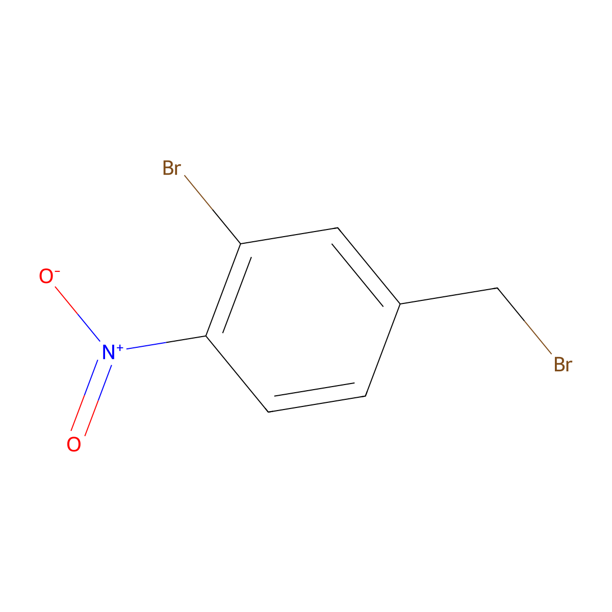 2-Bromo-4-bromomethyl-1-nitro-benzene molecular structure, CAS 142906-81-8