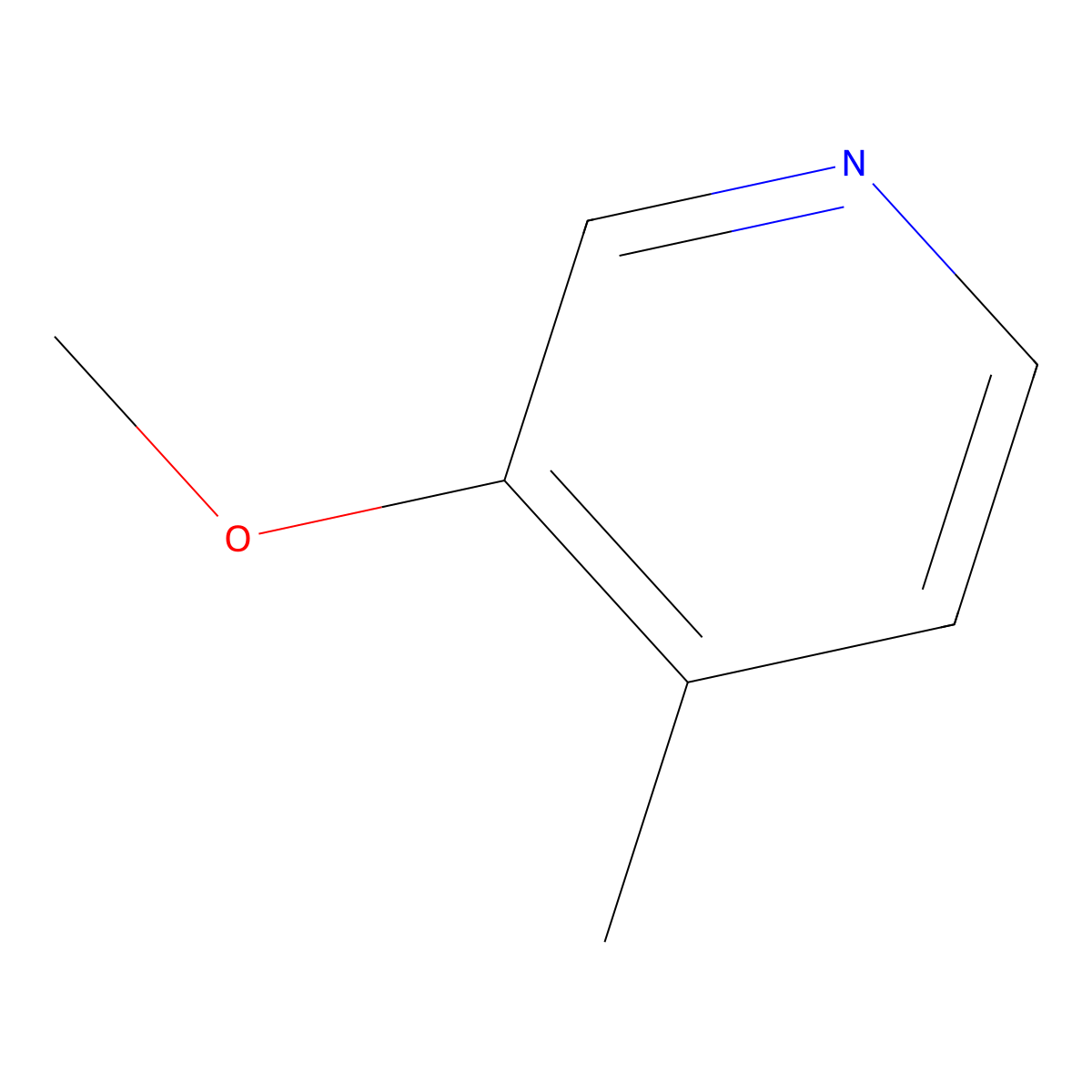 3-Methoxy-4-methylpyridine molecular structure, CAS 142918-38-5