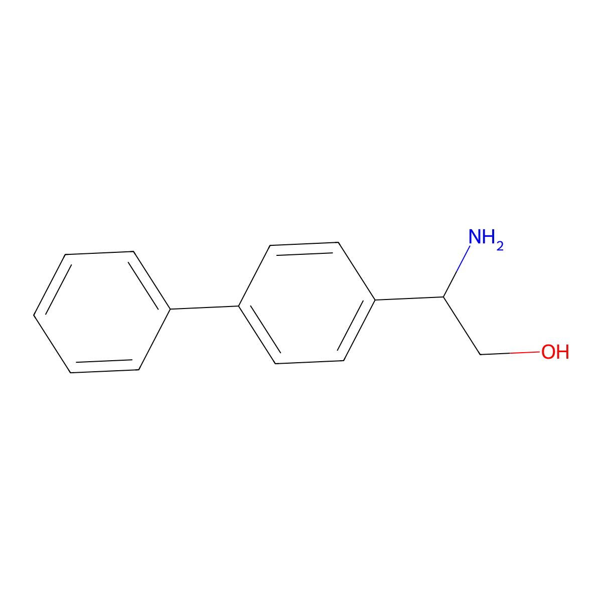 (S)-2-([1,1'-Biphenyl]-4-yl)-2-aminoethan-1-ol molecular structure, CAS 1429184-14-4