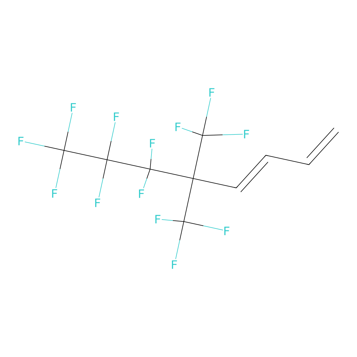 6,6,7,7,8,8,8-Heptafluoro-5,5-bis(trifluoromethyl)-1,3-octadiene molecular structure, CAS 1429188-77-1