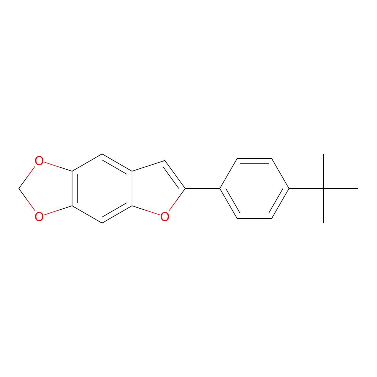 6-(4-(Tert-butyl)phenyl)-[1,3]dioxolo[4,5-F]benzofuran molecular structure, CAS 1429209-57-3