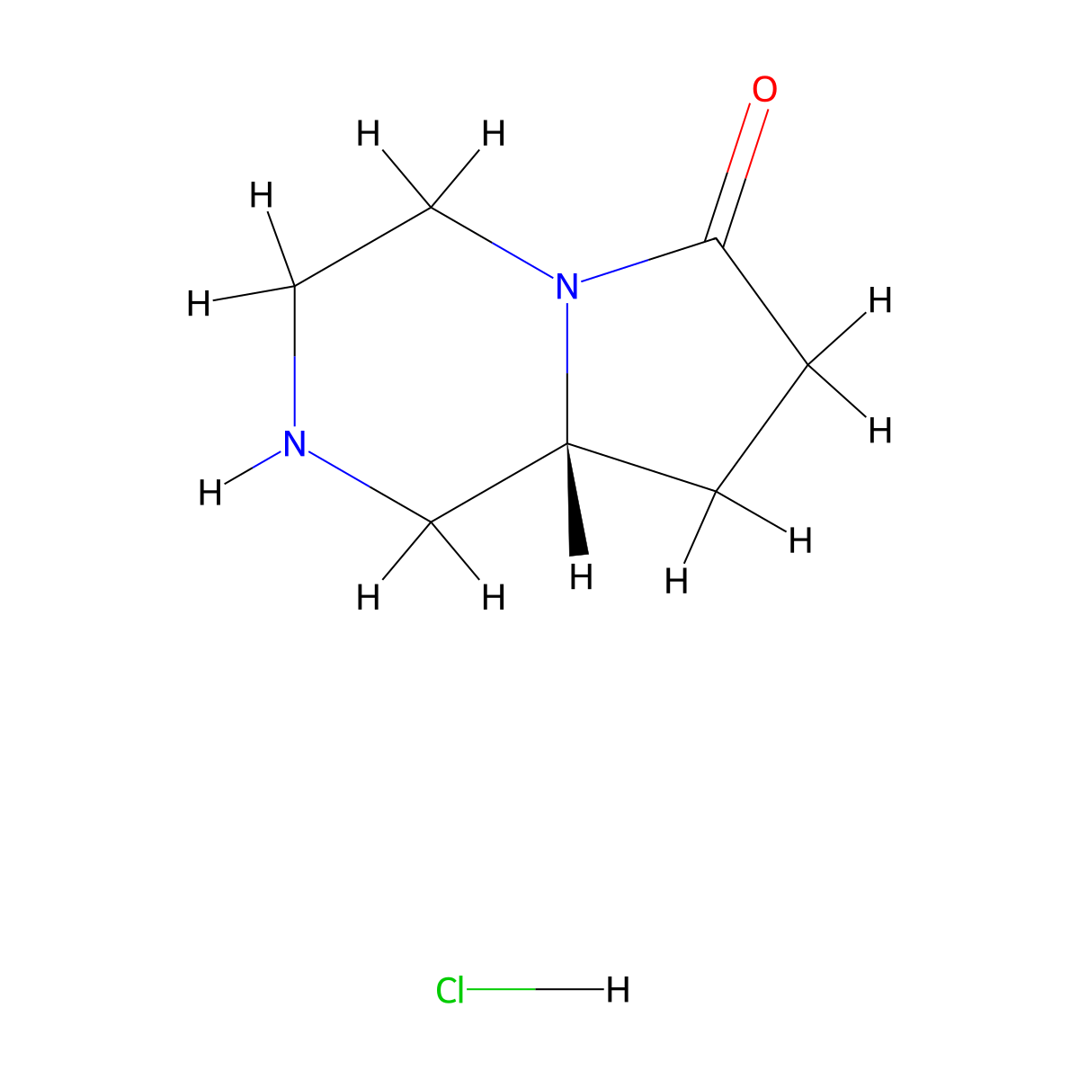 (R)-Hexahydro-pyrrolo[1,2-a]pyrazin-6-one hydrochloride molecular structure, CAS 1429238-55-0