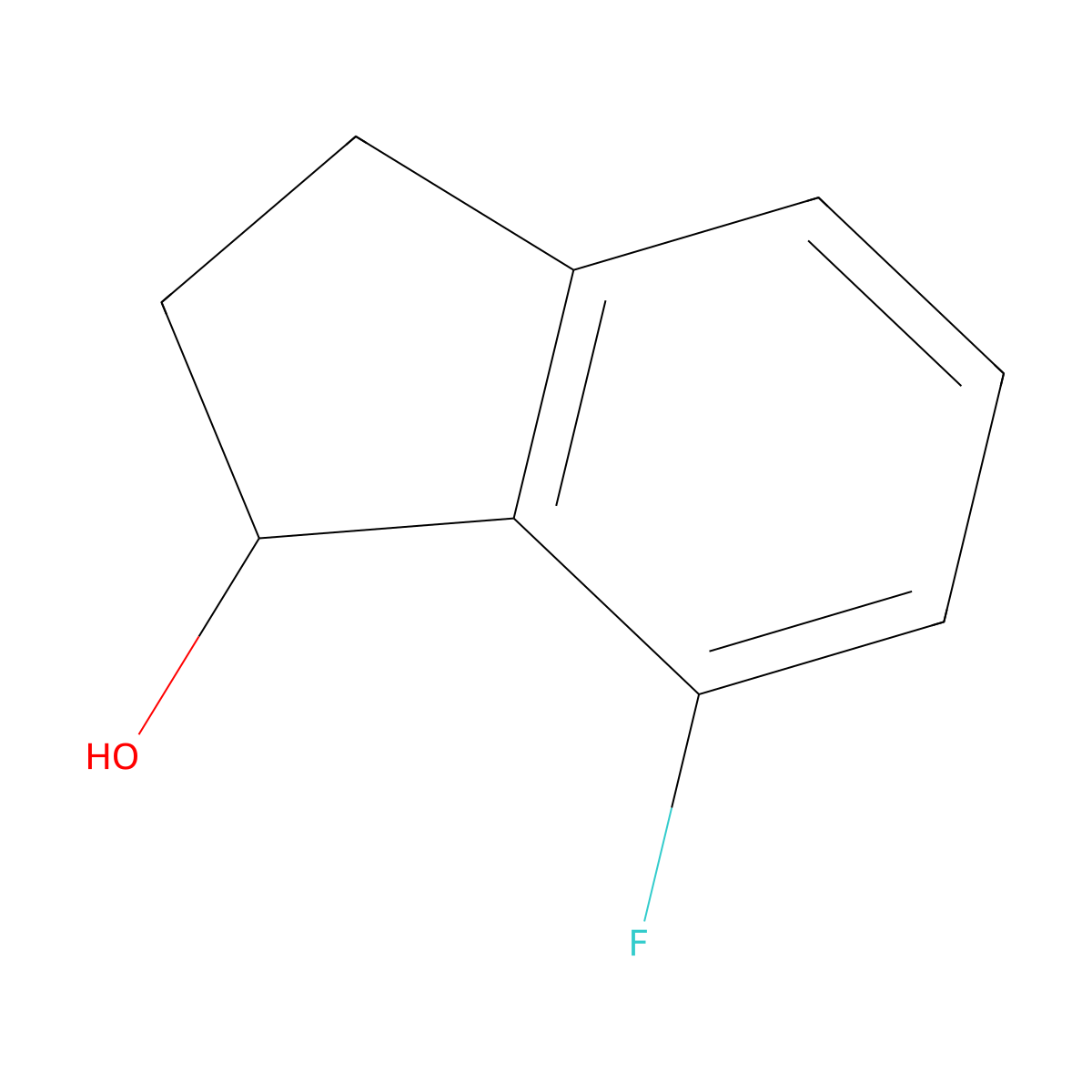 7-Fluoro-2,3-dihydro-1h-inden-1-ol molecular structure, CAS 1429252-44-7