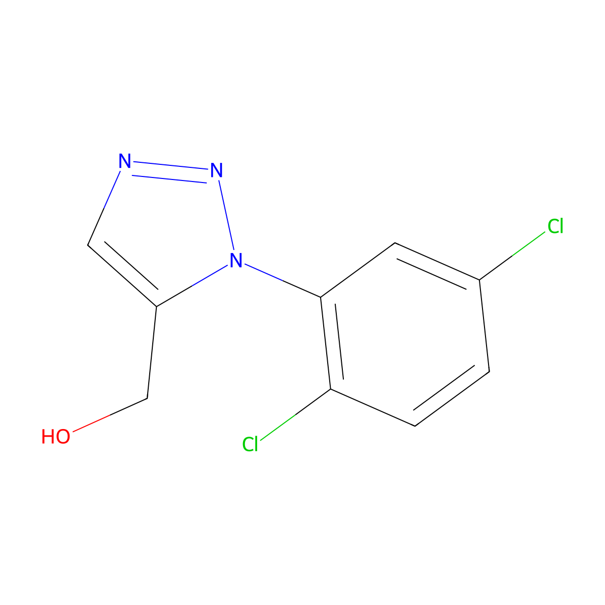 [1-(2,5-dichlorophenyl)-1H-1,2,3-triazol-5-yl]methanol molecular structure, CAS 1429253-11-1