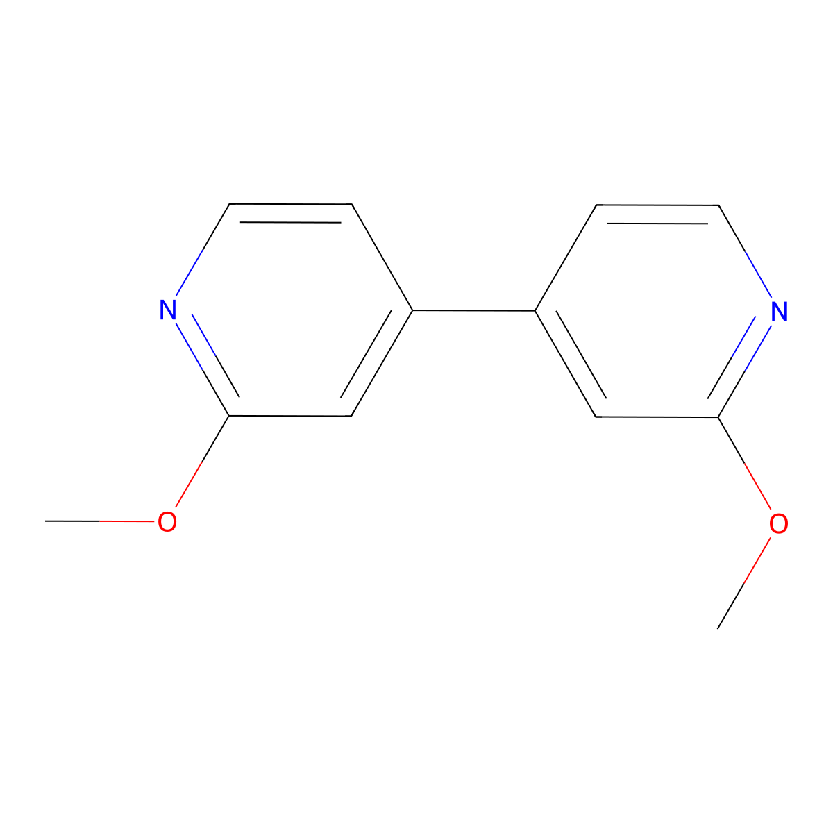 2,2'-Dimethoxy-4,4'-bipyridine molecular structure, CAS 142929-11-1