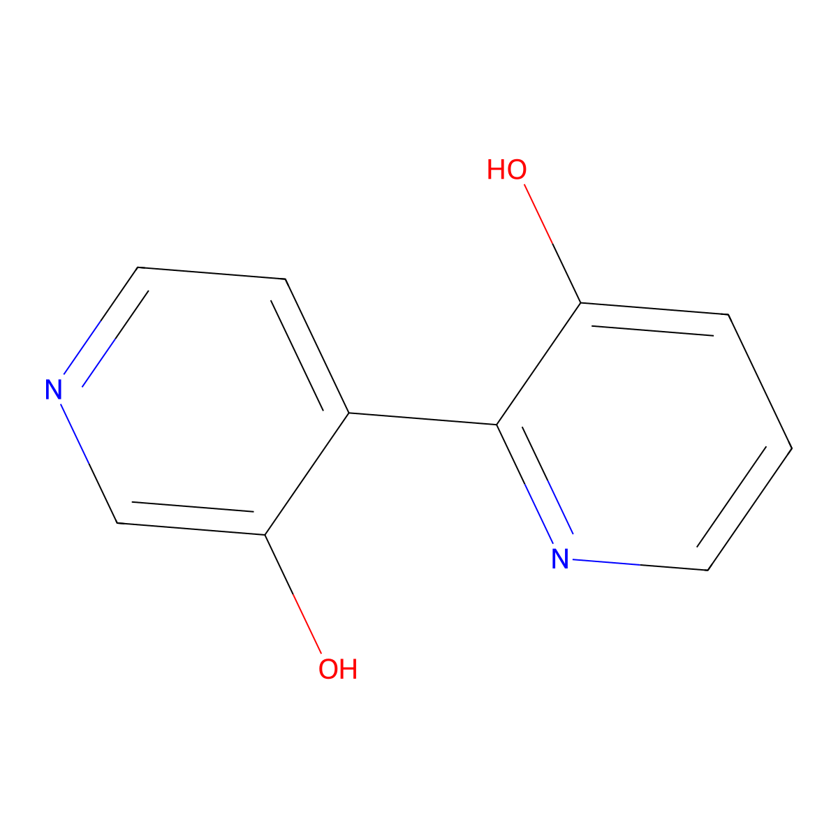 [2,4'-Bipyridine]-3,3'-diol molecular structure, CAS 142929-16-6