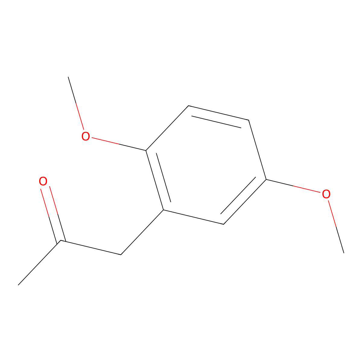 2-Propanone, 1-(2,5-dimethoxyphenyl)- molecular structure, CAS 14293-24-4