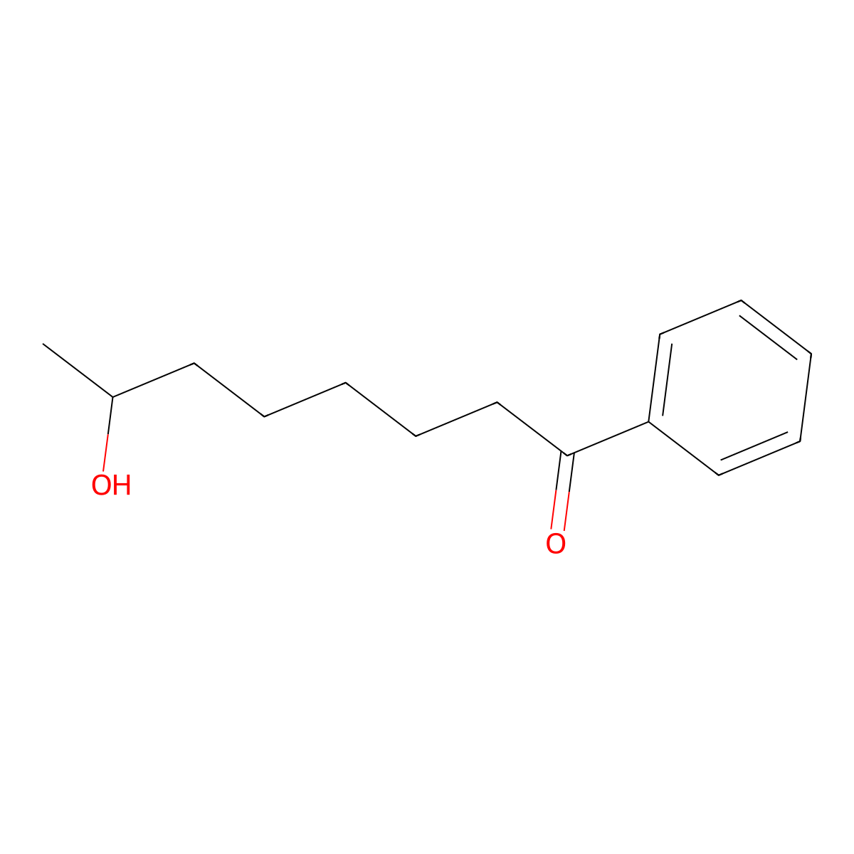 7-Hydroxy-1-phenyl-1-octanone molecular structure, CAS 142930-50-5